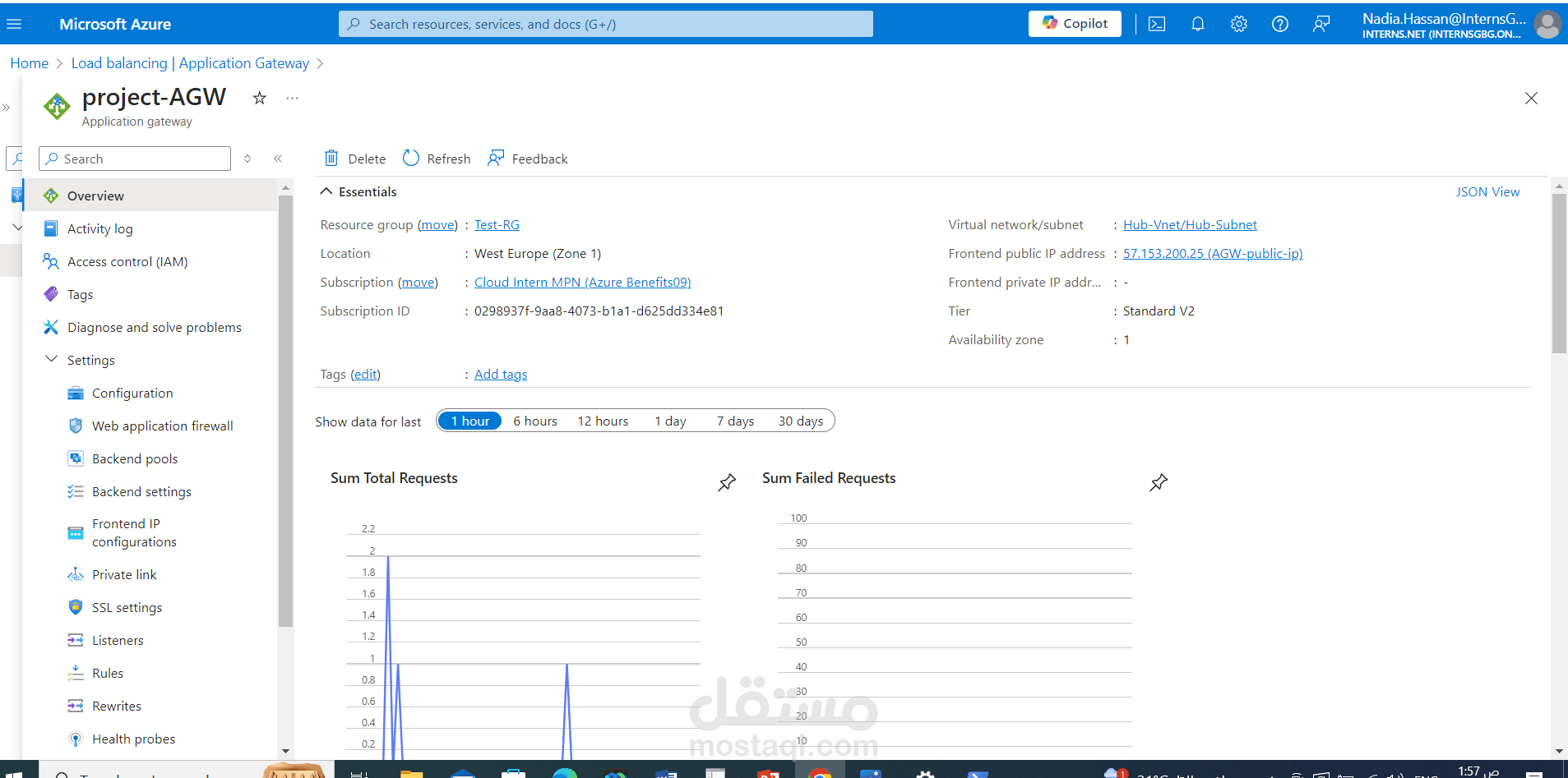 Configuring Azure Application Gateway with Backend Pools and Health Probes