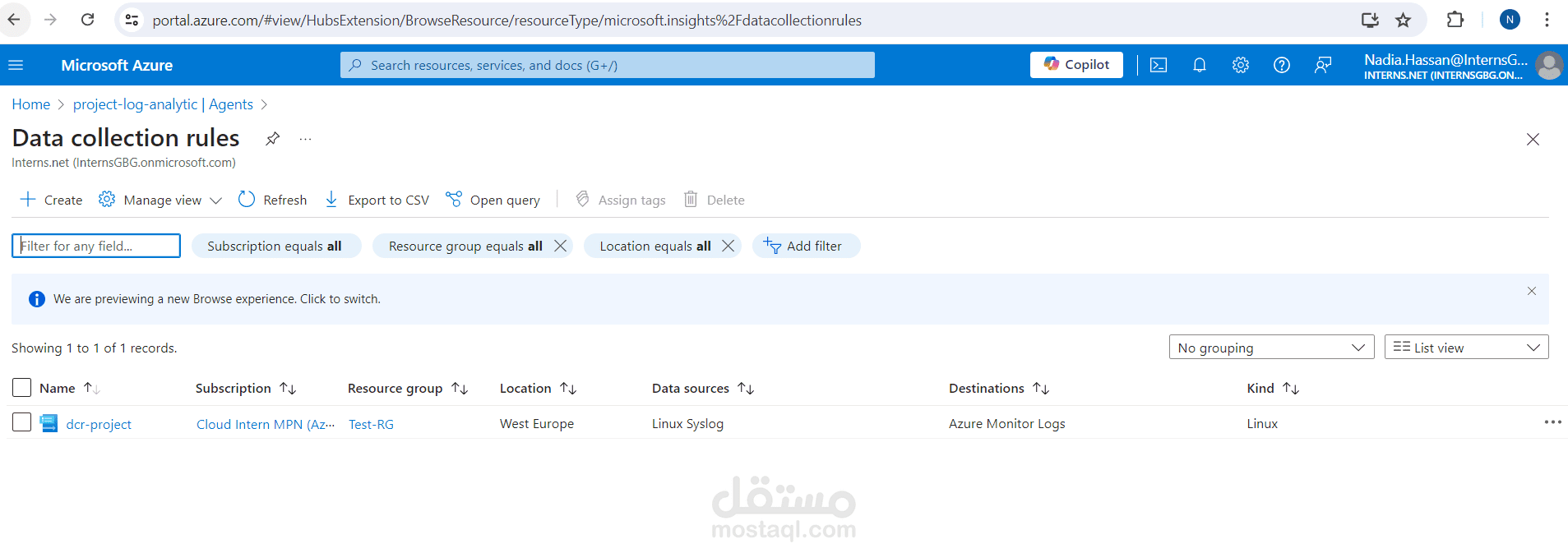 Configuring Azure Monitoring with Data Collection Rules and Log Analytics