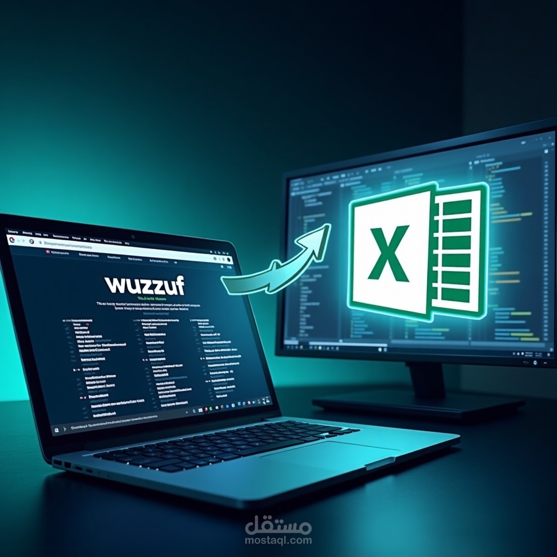 استخراج جميع بيانات التوظيف من موقع Wuzzuf بضغطة زر