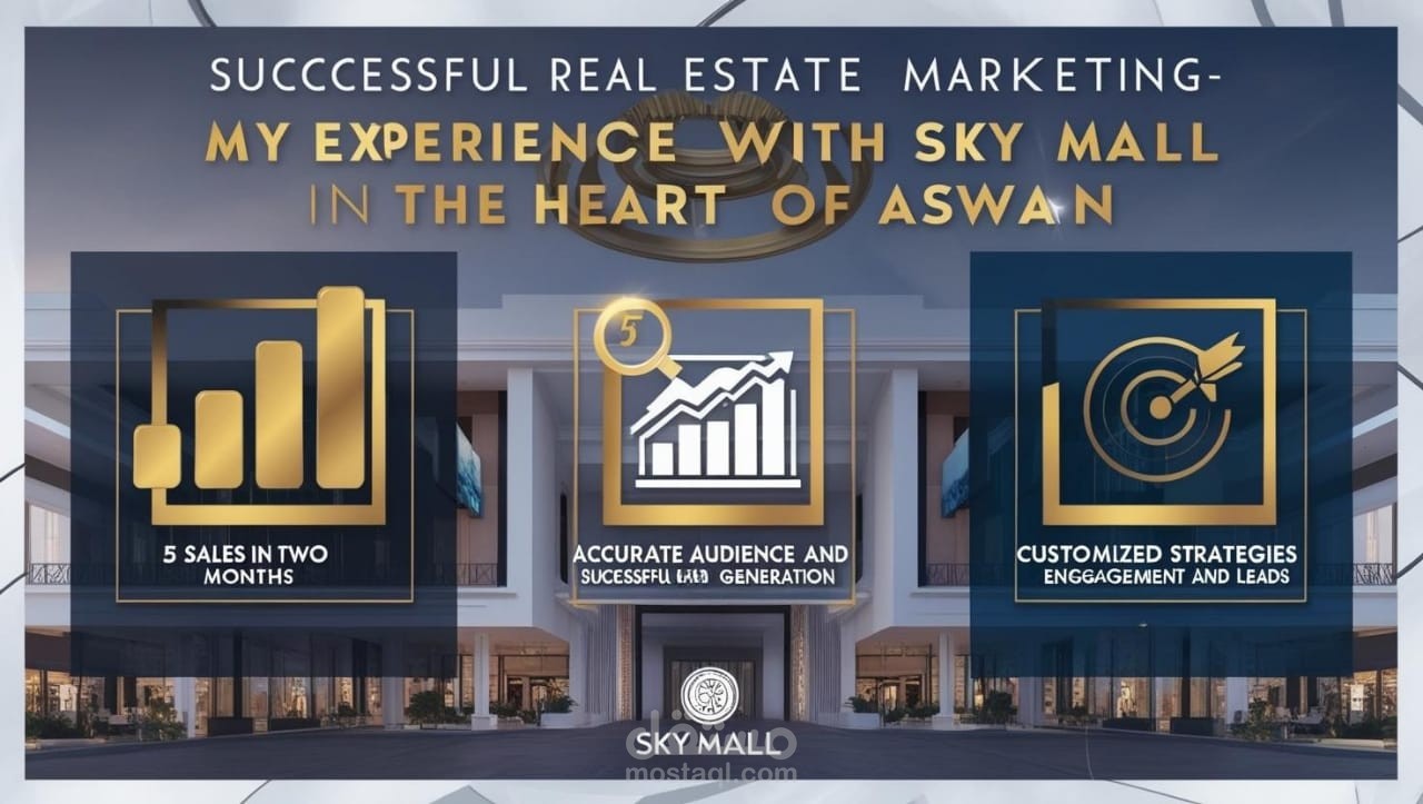 تسويق عقاري - تجربتي في Sky Mall بقلب أسوان | استمتعوا بتجربة تسويقية فريدة في أرض الذهب