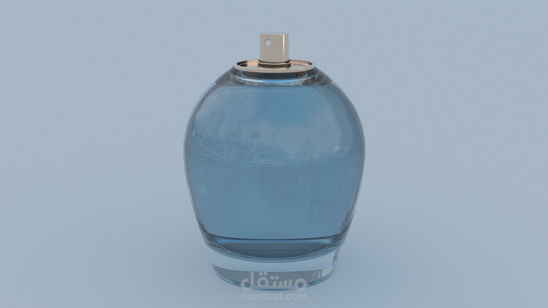 تصميم 3d: زجاجة عطر
