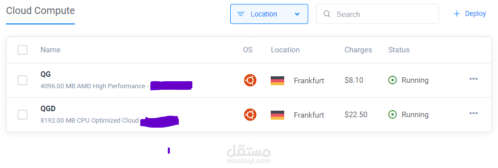 حجز واداره الكلود سيرفر وتثبيت نظام التشغيل المطلوب vps or cloud server