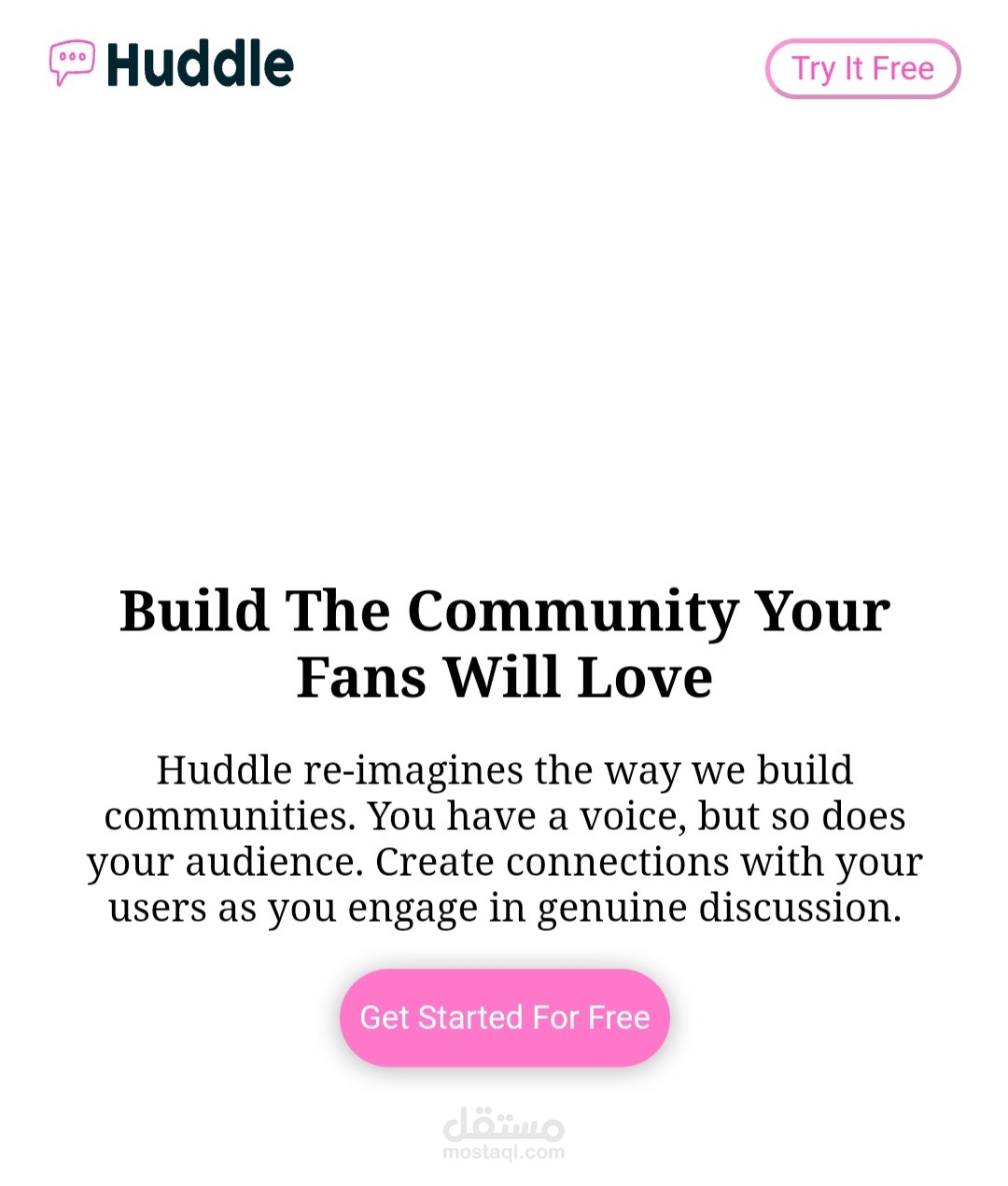 Landing page