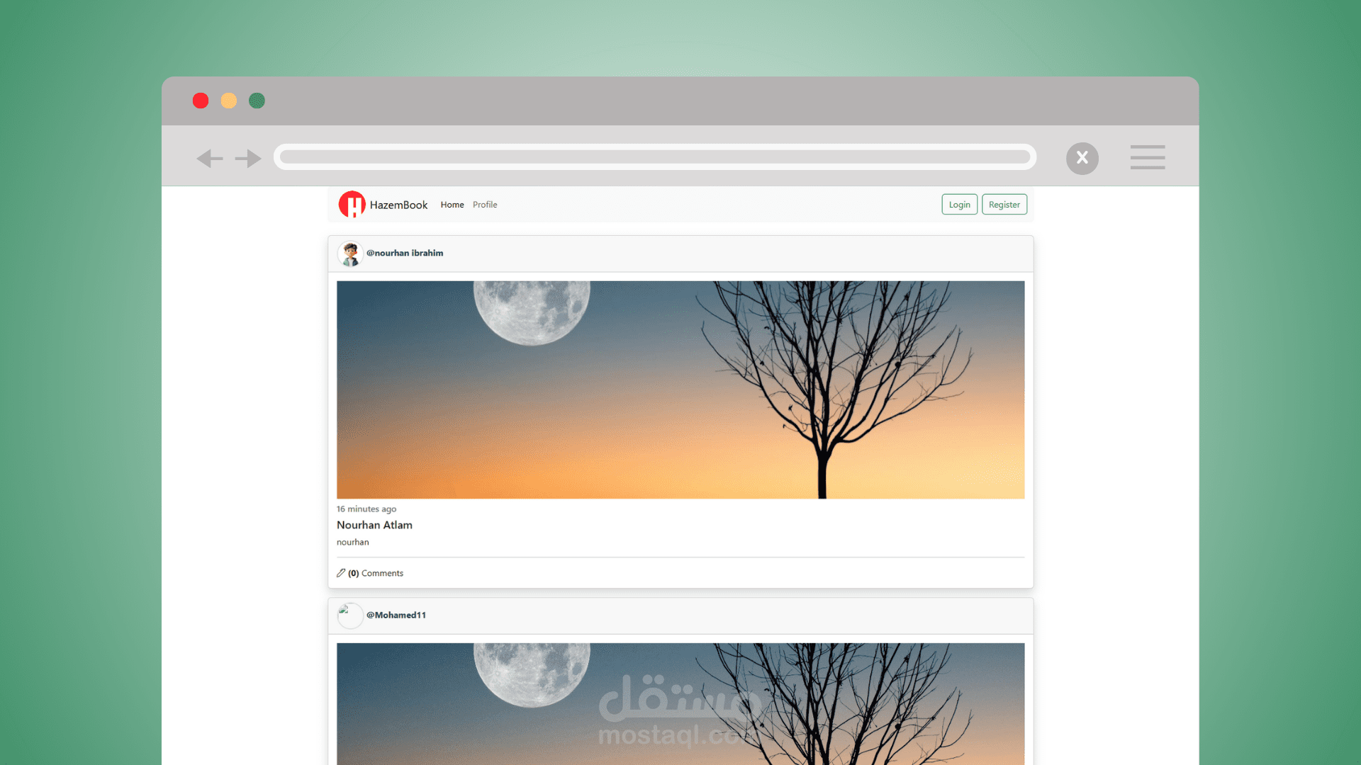 HazemBook Social Media Website