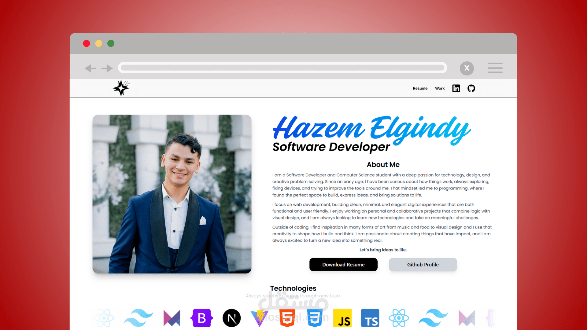 Personal Portfolio Website