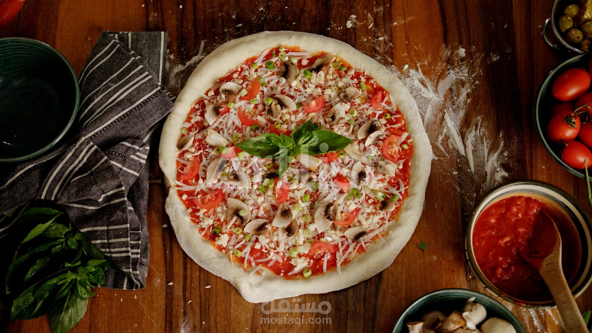 Making Homemade Pizza