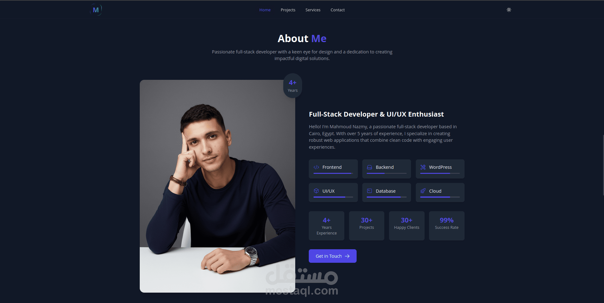 بورتفوليو محمود نظمي - Full-Stack Developer