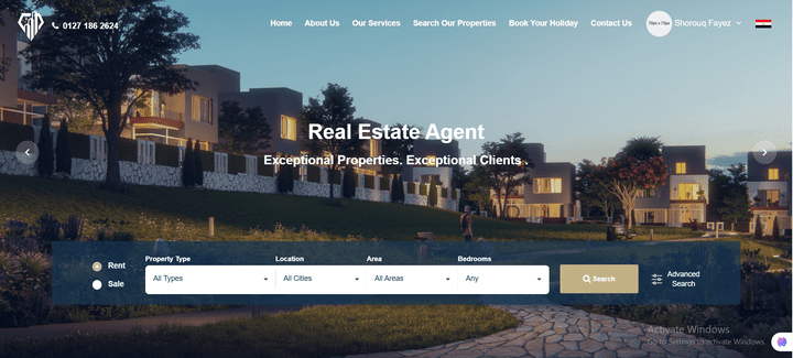 Real Estate Agent Website