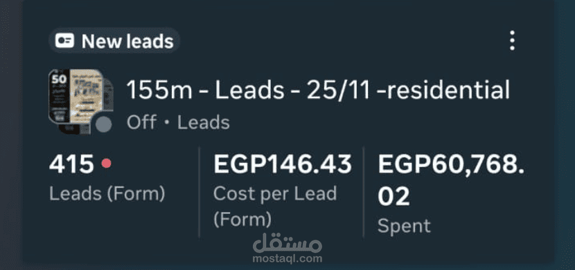 نتائج بعض الحملات الاعلانية