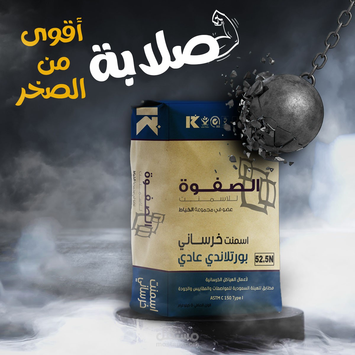 اعلان سوشيل لشركة الصفوة للاسمنت