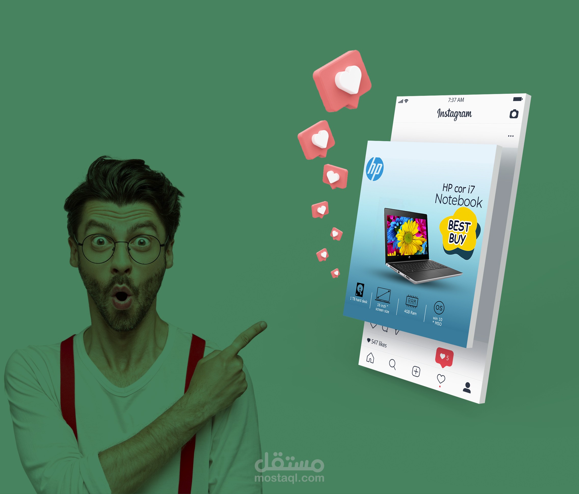 تصميم بوست سوشال ميديا ابداعية وبطريقة مميزة لجذب الزبائن
