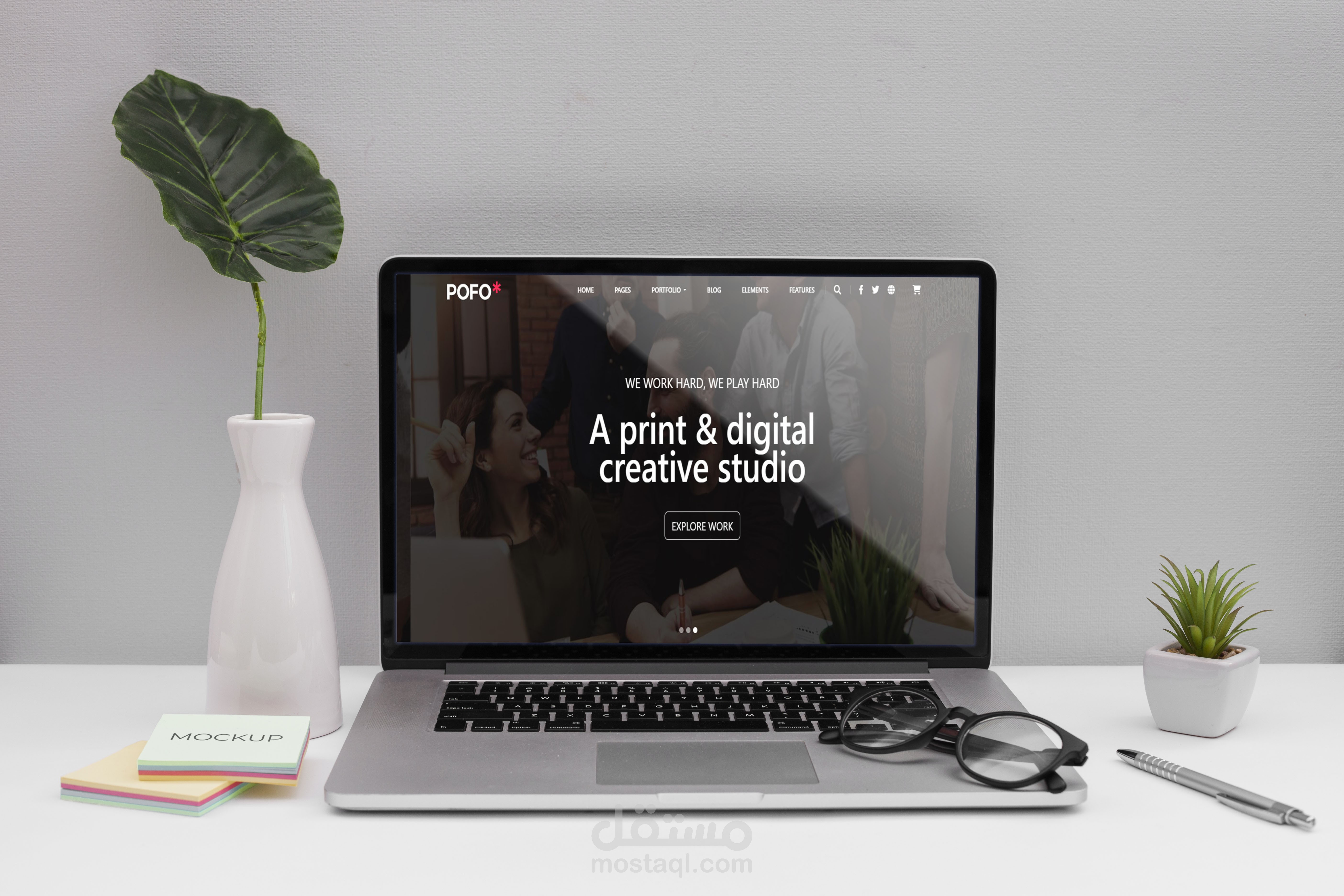 تصميم موقع الكتروني بشكل ابداعيPOFO