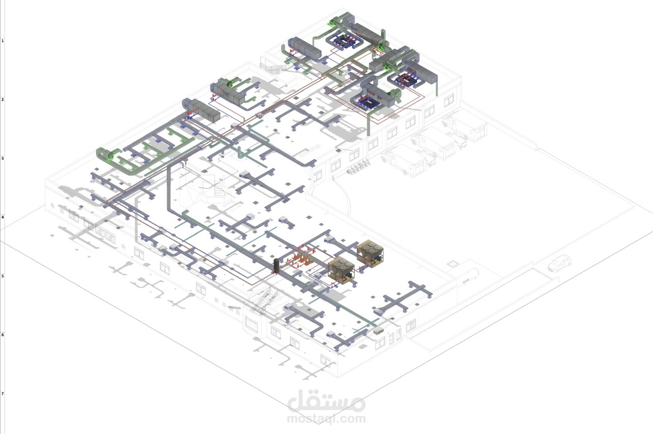 تصميم نظام تكييف لمستشفى باستخدام Revit