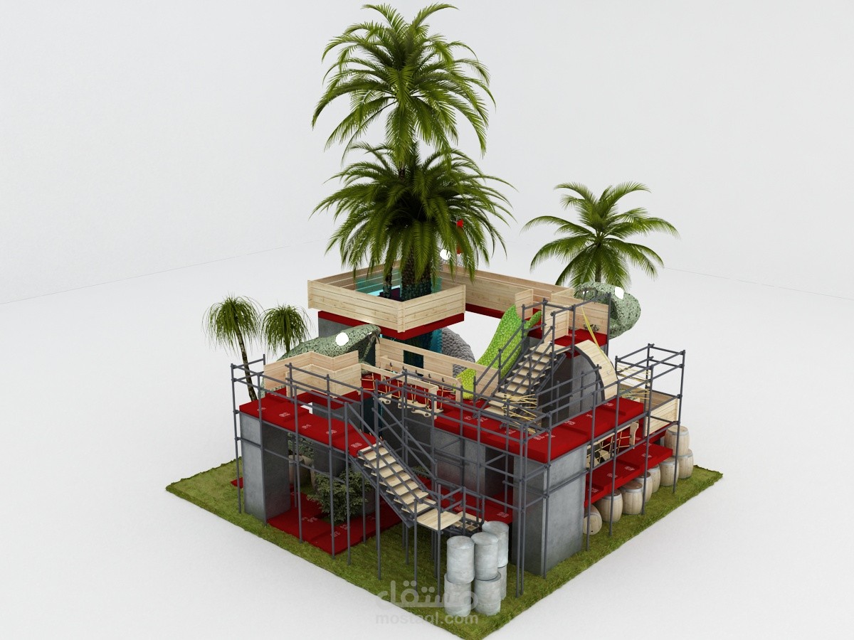 3D Snake & Ladder-scaffolding