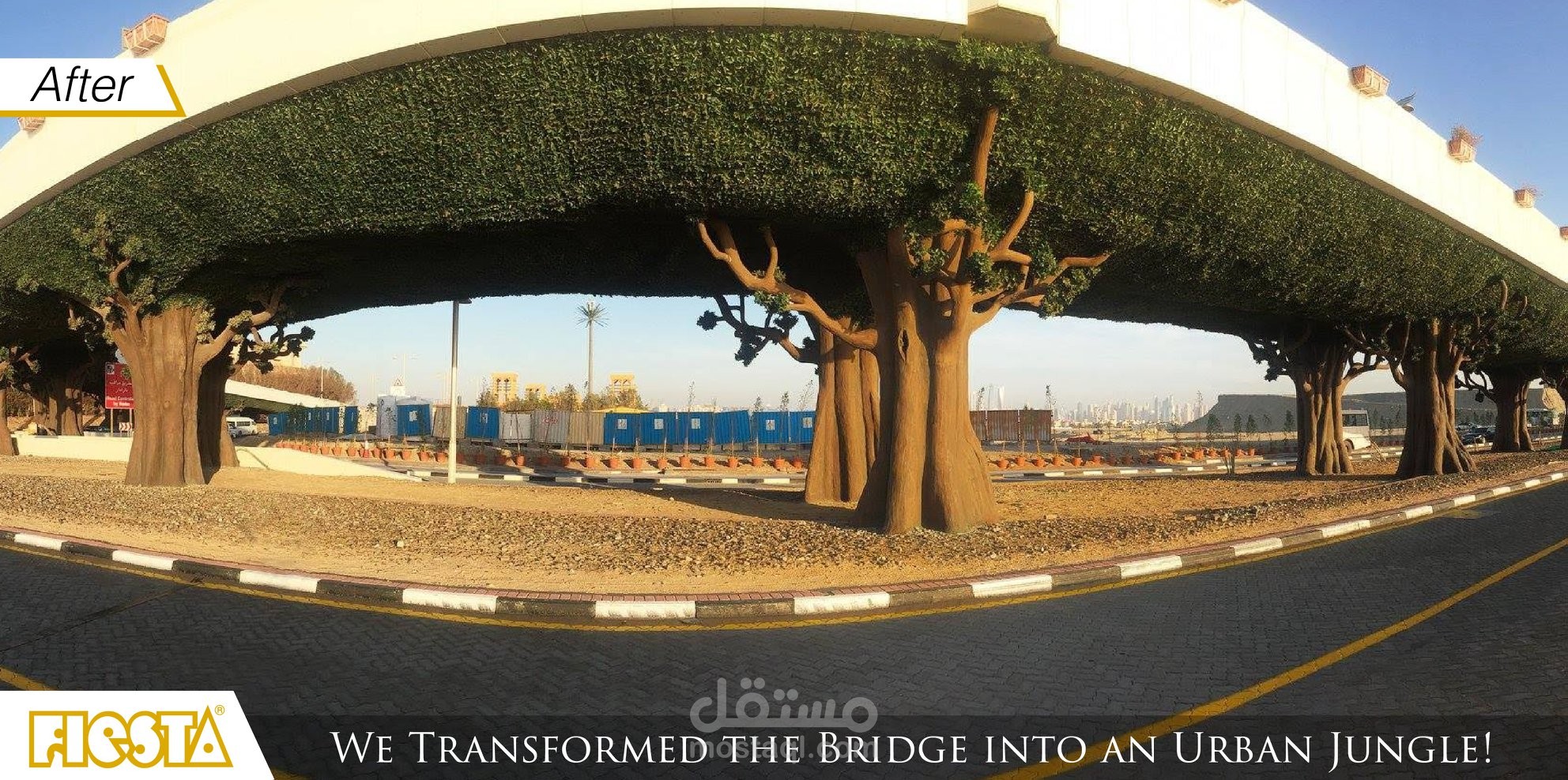 Palm Jumeirah Bridge Decoration-Jungle Style