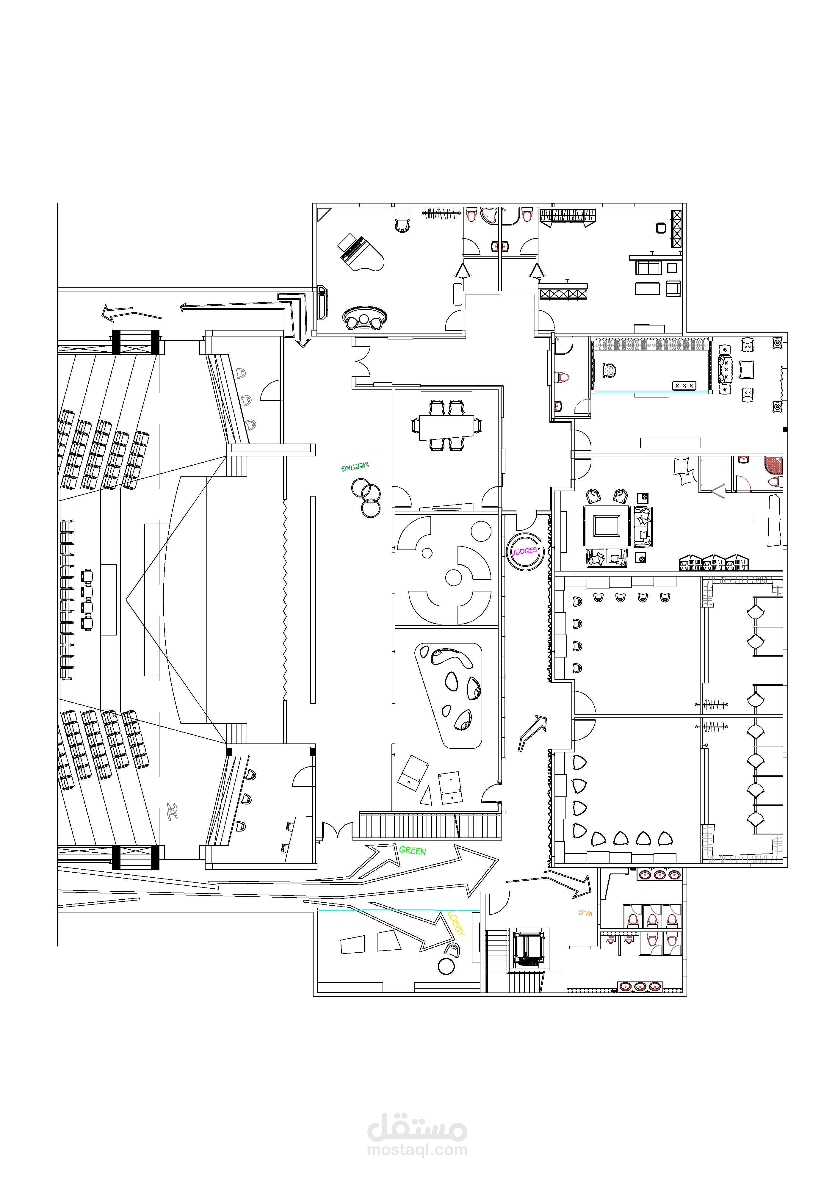 2D Photoshop Rendered Plans
