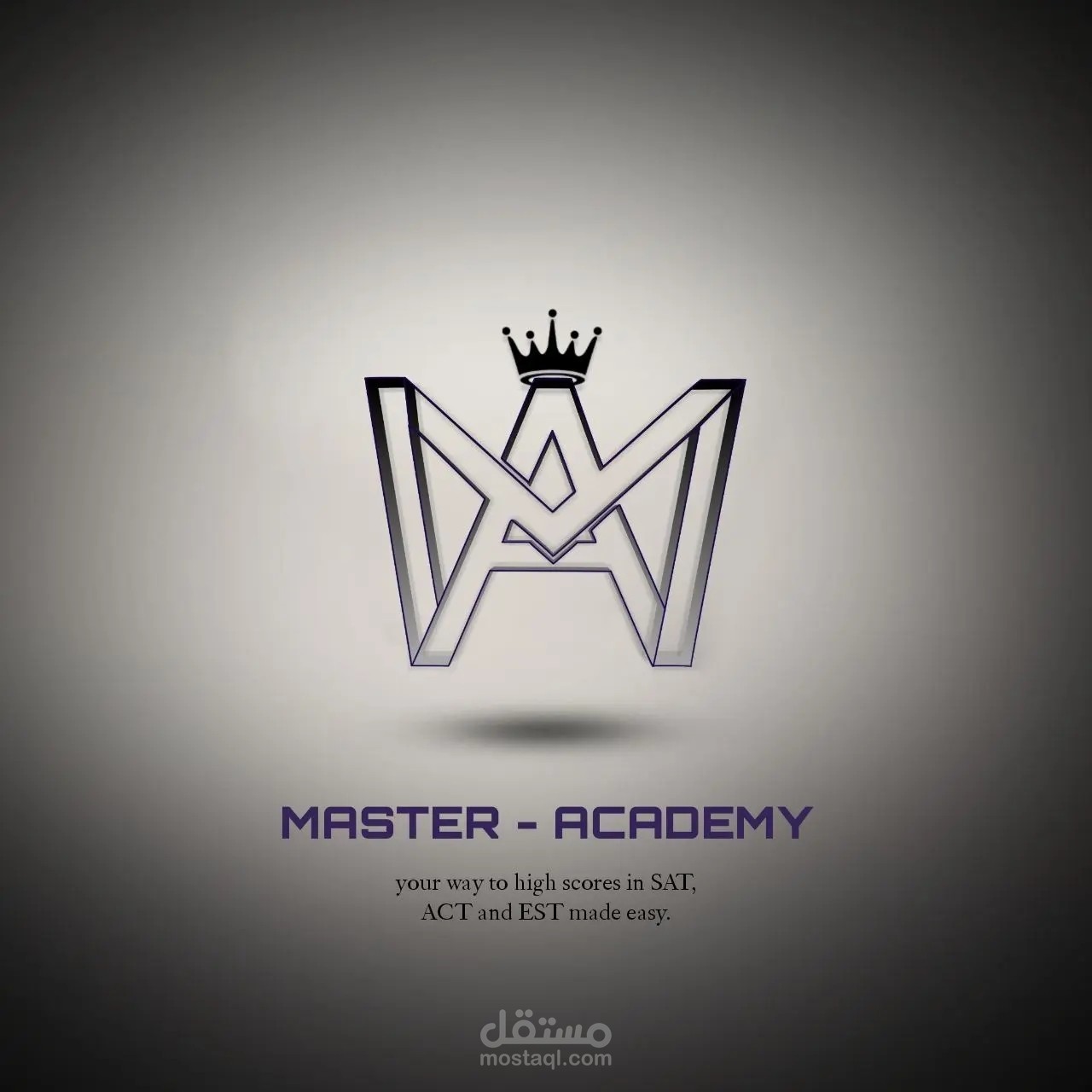 تصميم لوجو يجمع بين حرفين M A