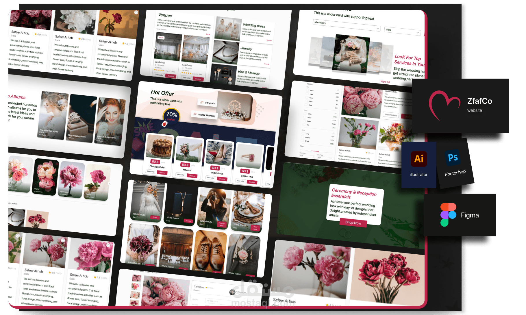 تصميم موقع الكتروني "زفافكم"   يجعل كل تفصيلة تحكي فخامة المناسبة