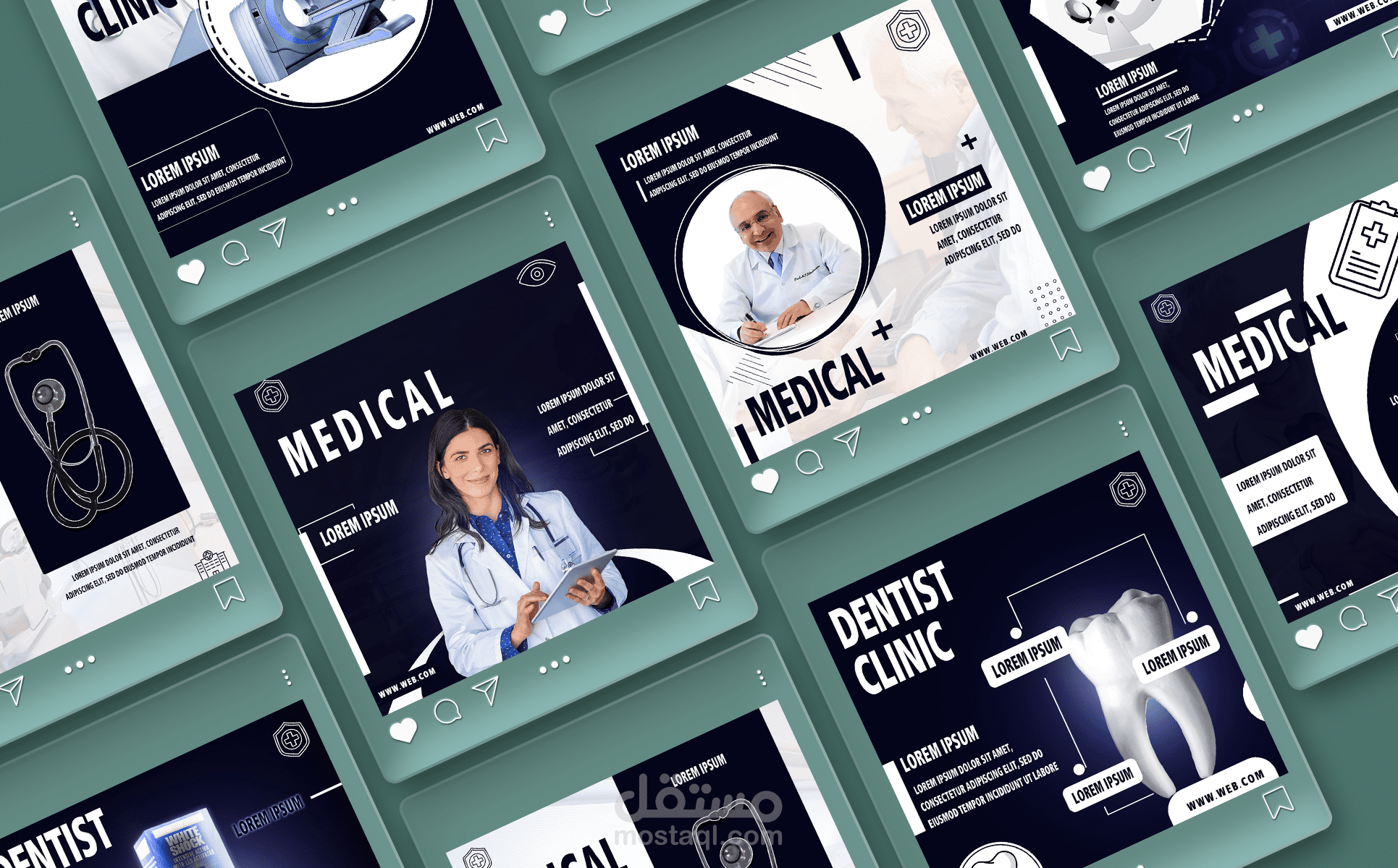 بوستات سوشيال ميديا للمجال الطبي