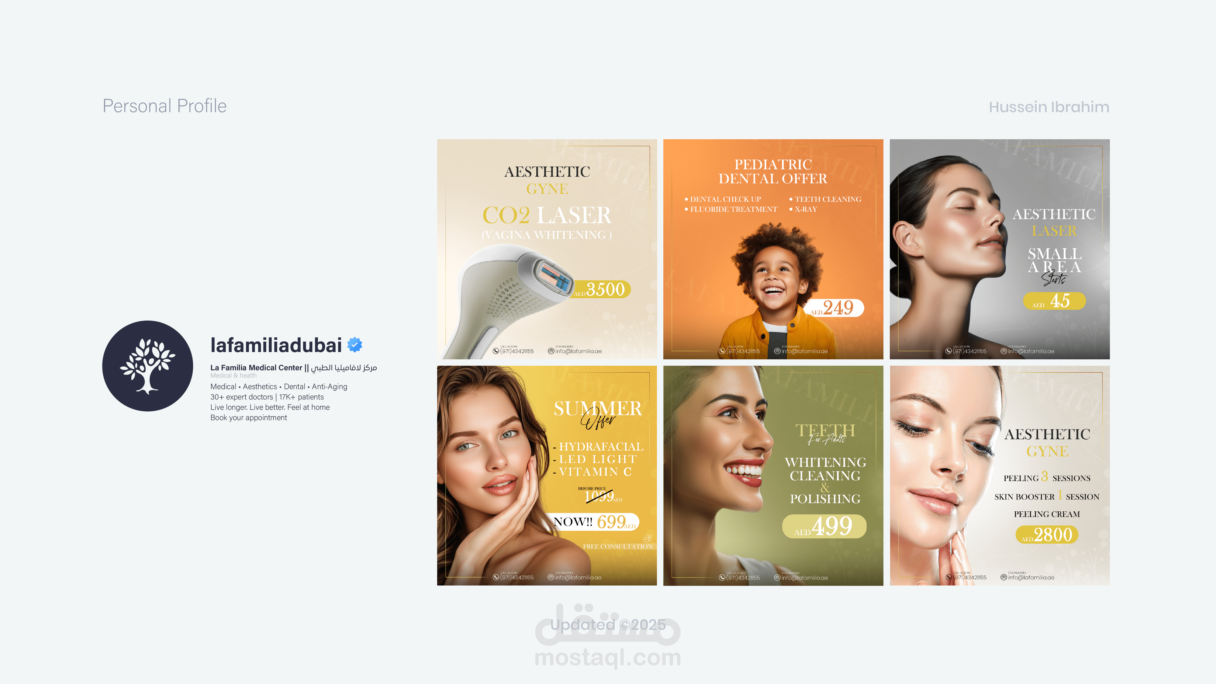 Social Media Designs for Clinic