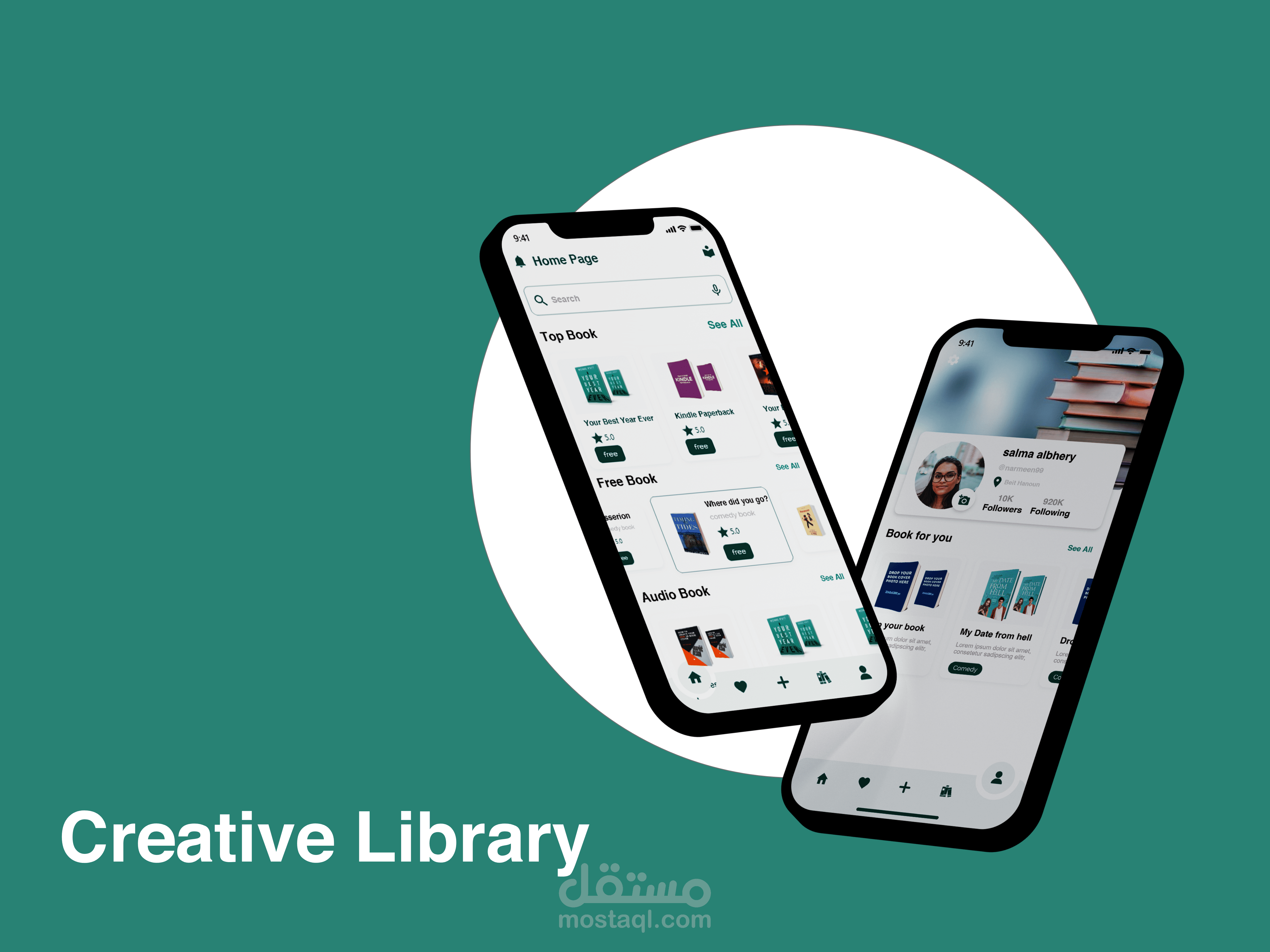 Home & Profile  screen