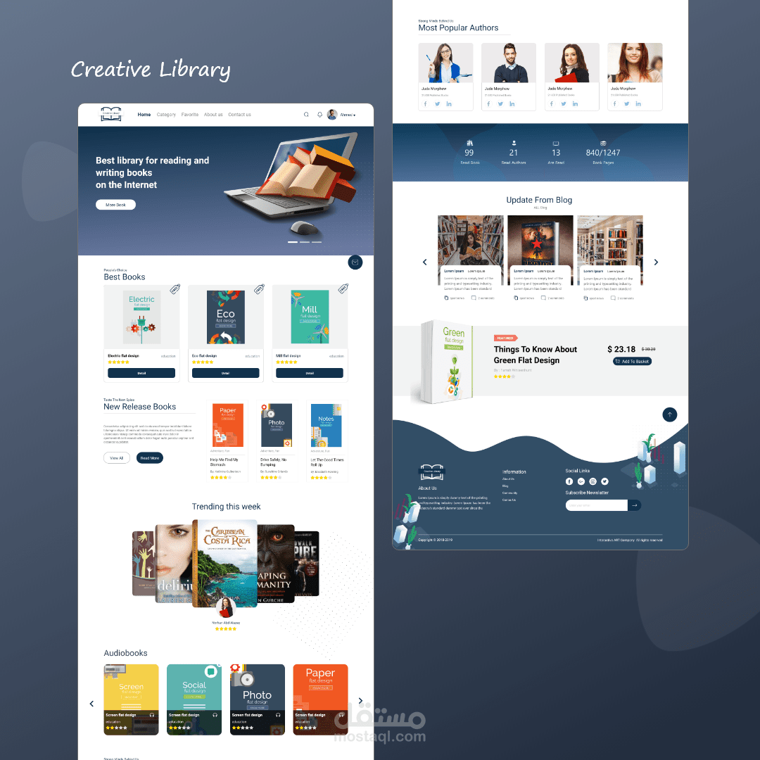 Website UX UI design