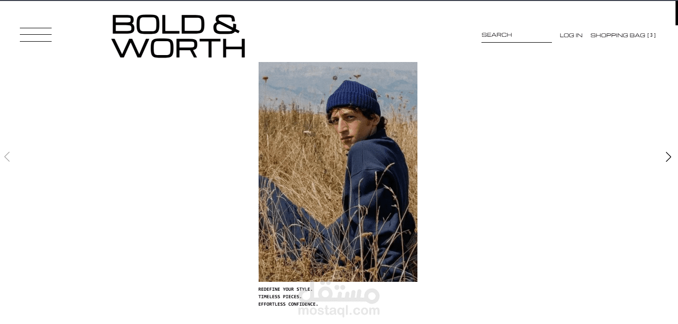 BOLD & WORTH | men clothis e-commerc