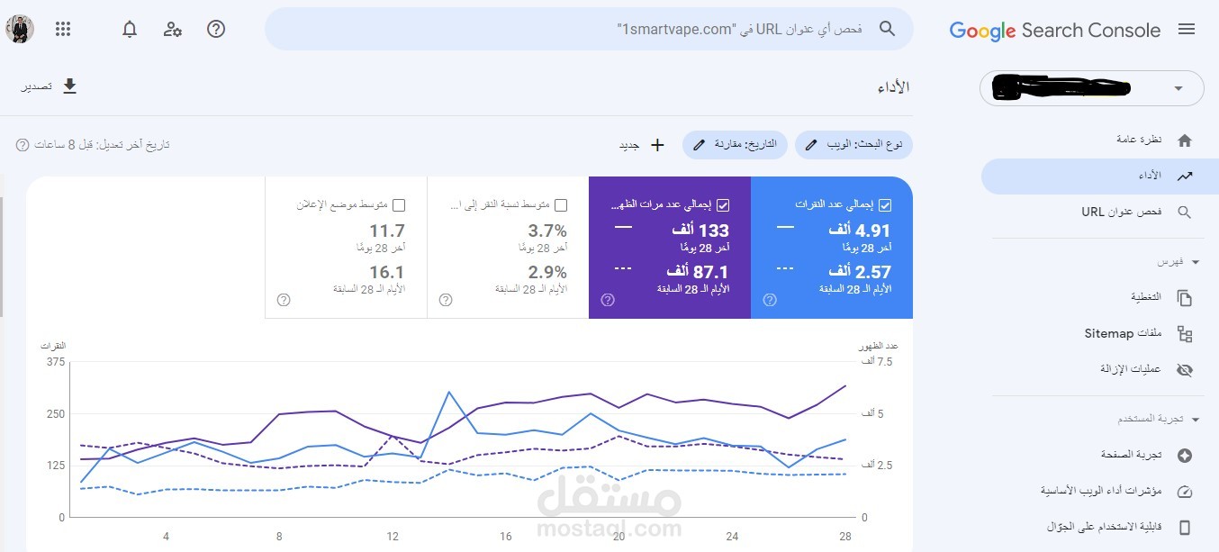 نتائج تحسين محركات البحث الشهر الثاني - سيو