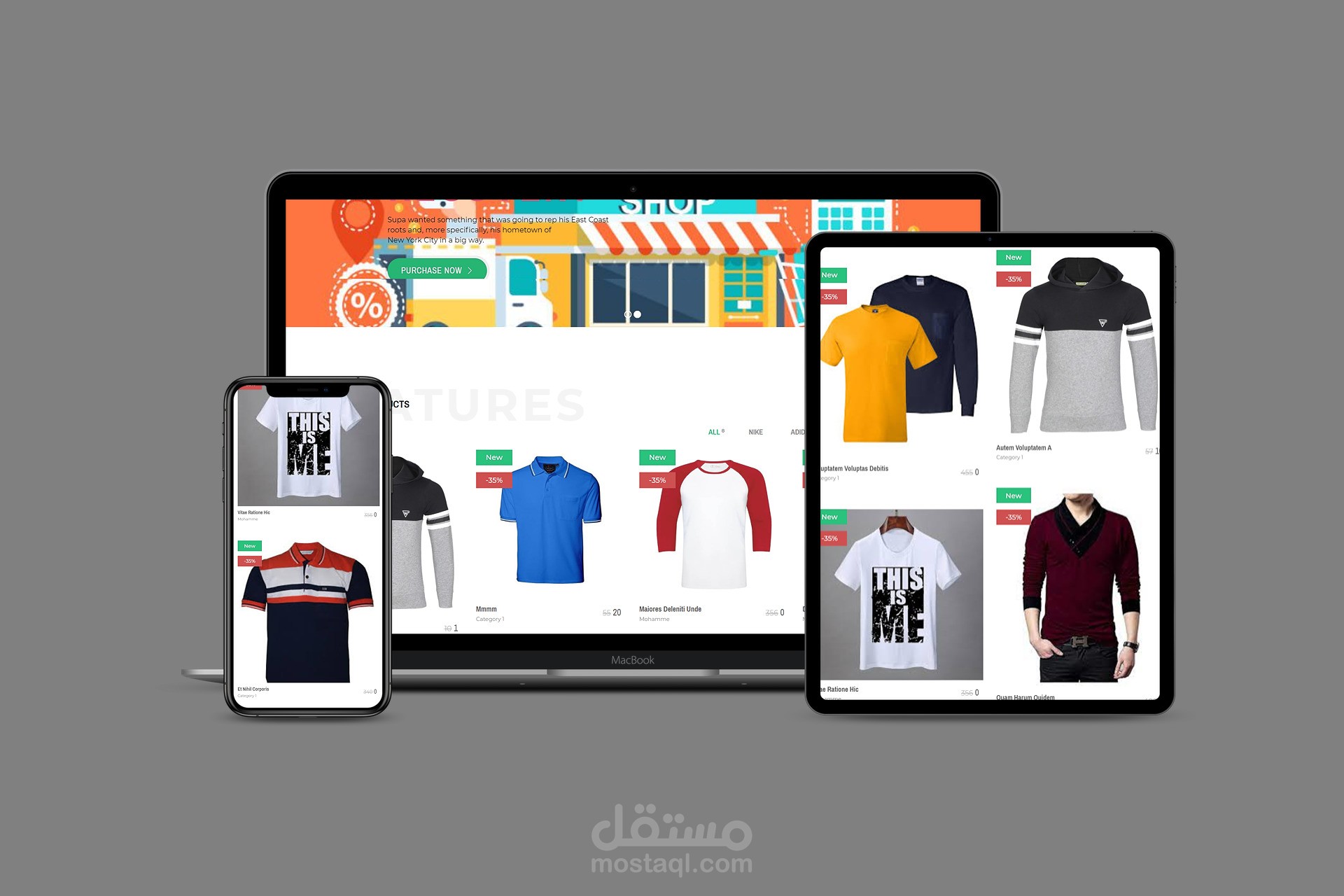 تصميم و برمجة متجر الكتروني لارافيل (PHP - Laravel)
