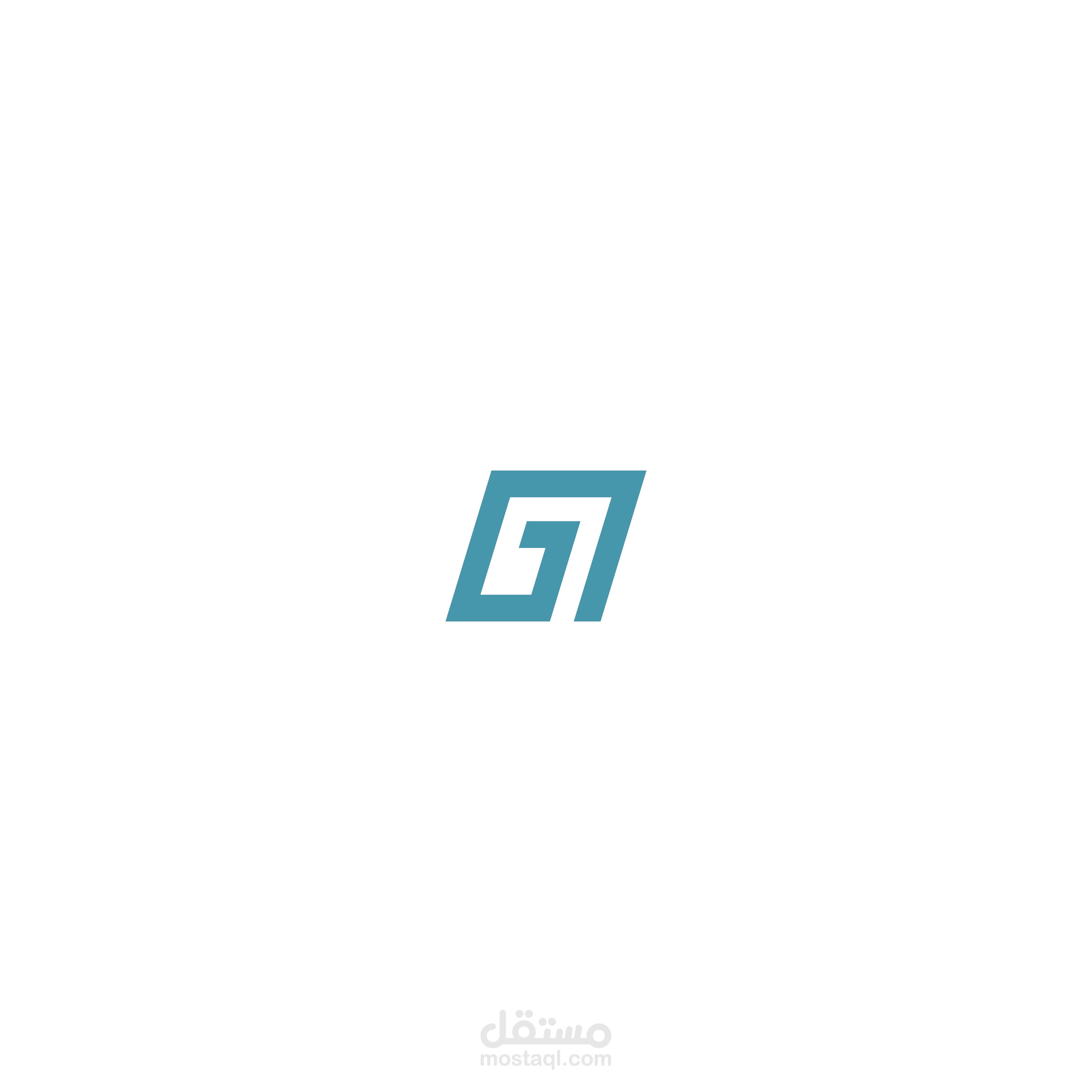 شعار دمج حرف الـA  مع الـG