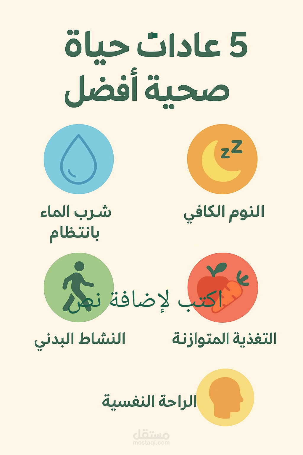 مثال عن كتابة المحتوى