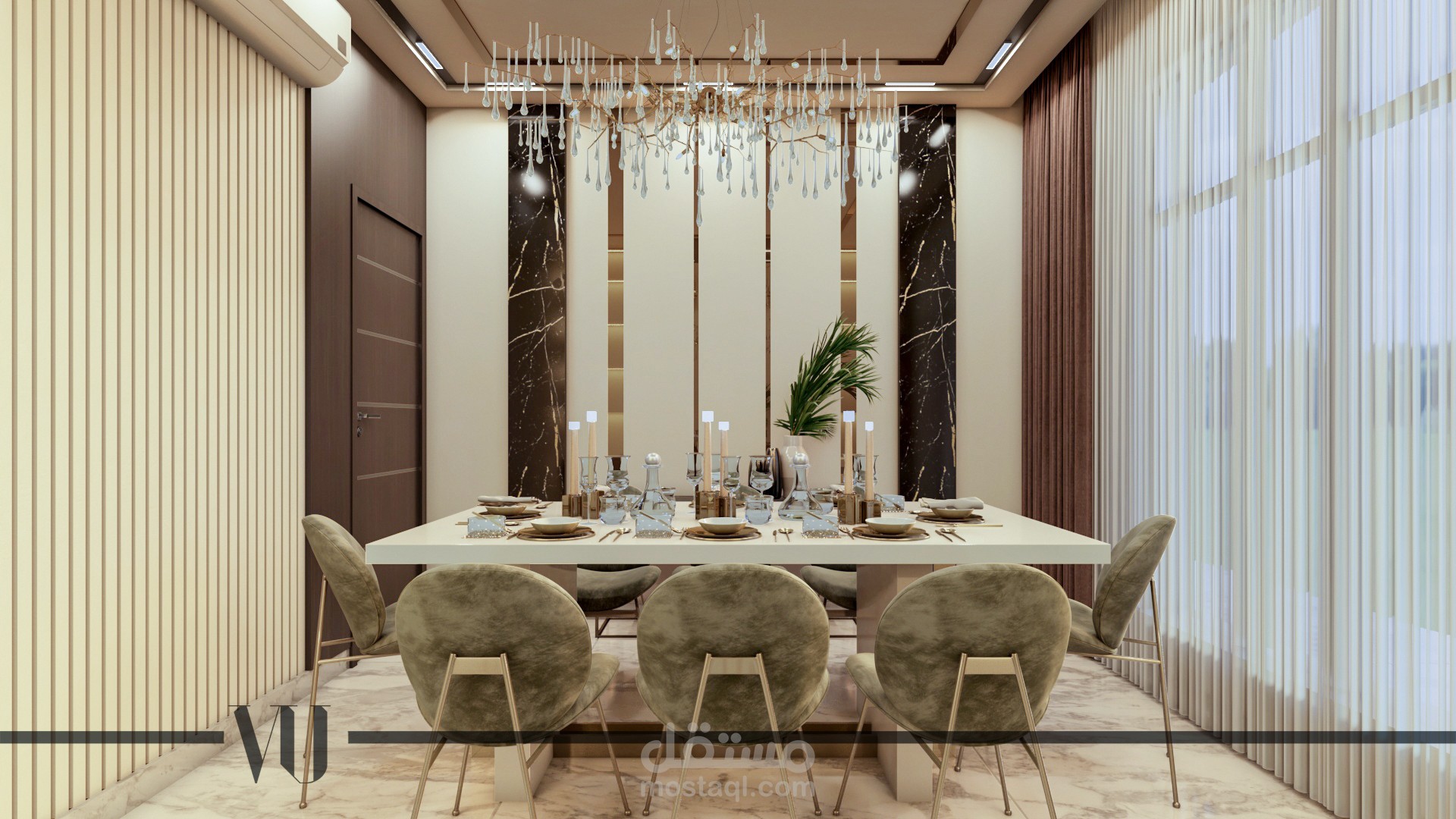 تصميم غرف طعام على طراز المودرن