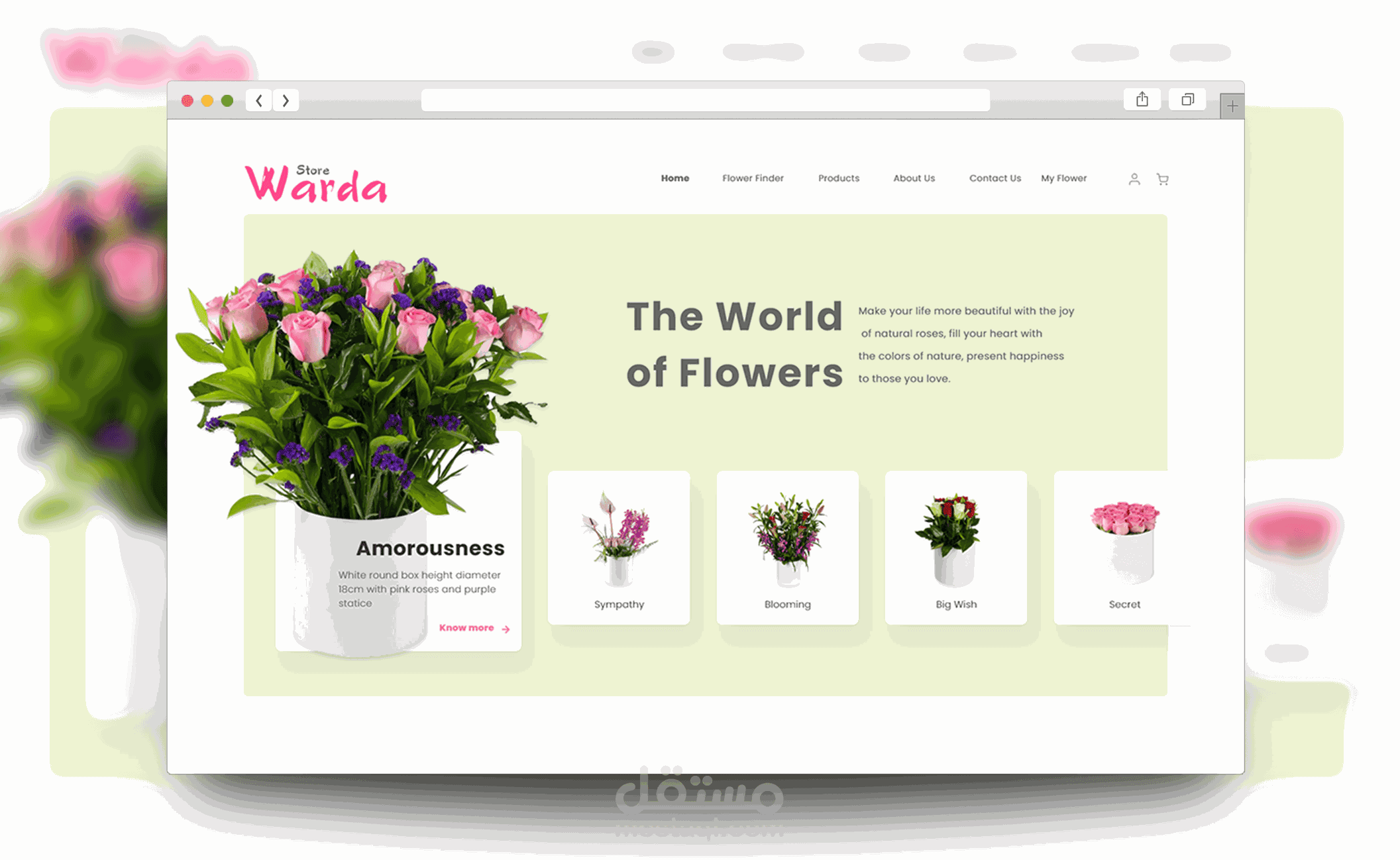 Creative website Design for online store