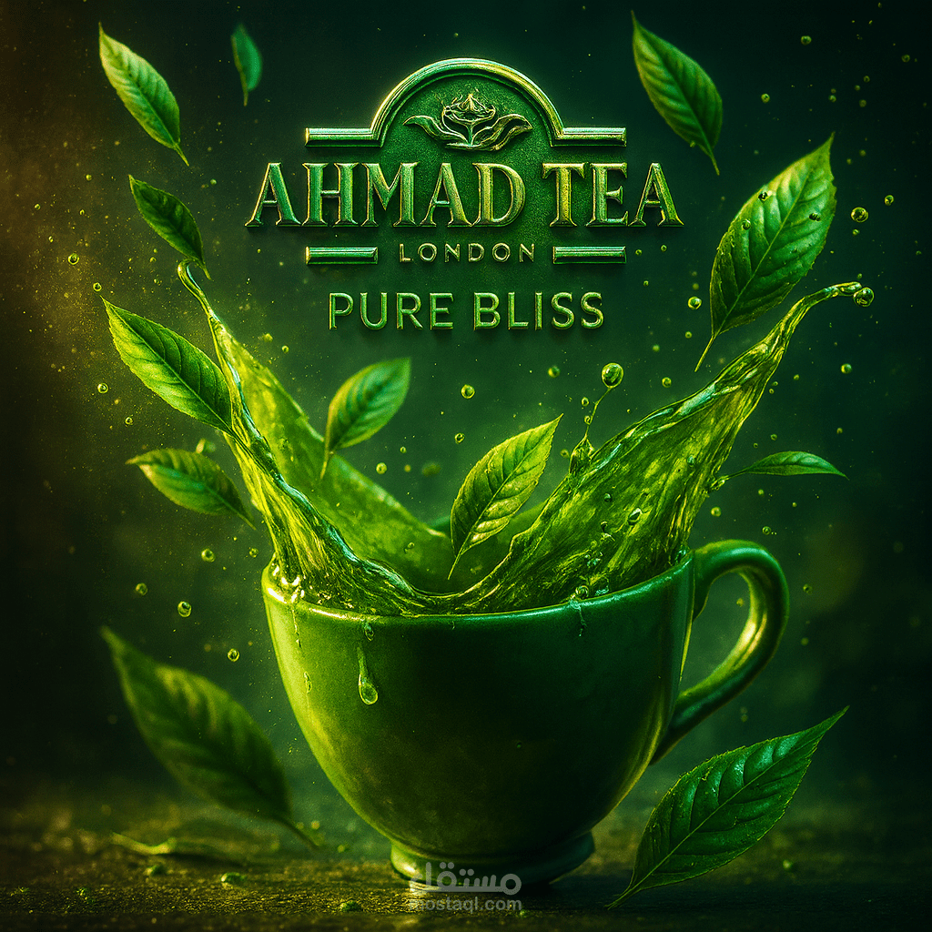 اعلان ممول لي الشاي الاخضر