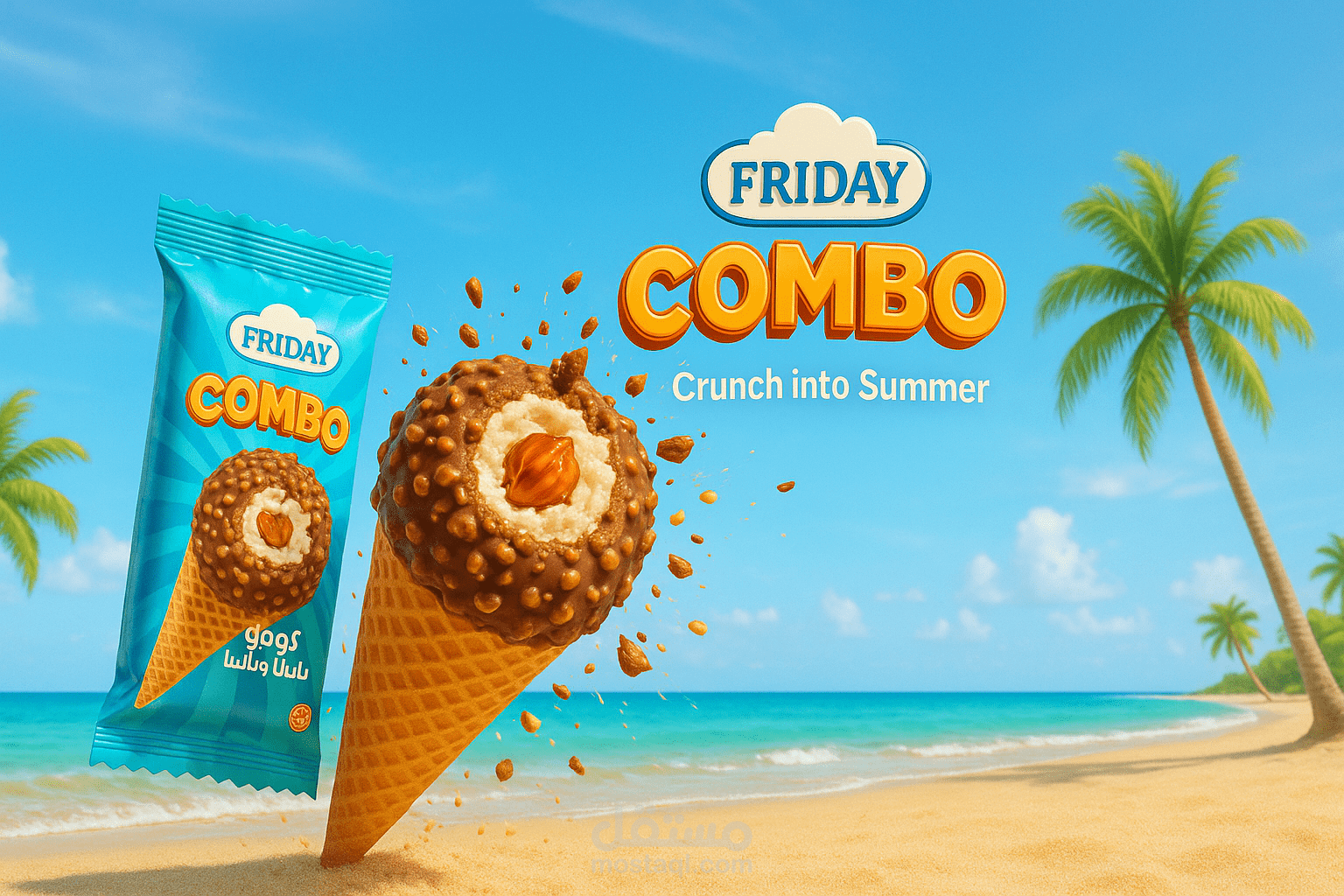 اعلان لشركه ايس كريم FRIDAY