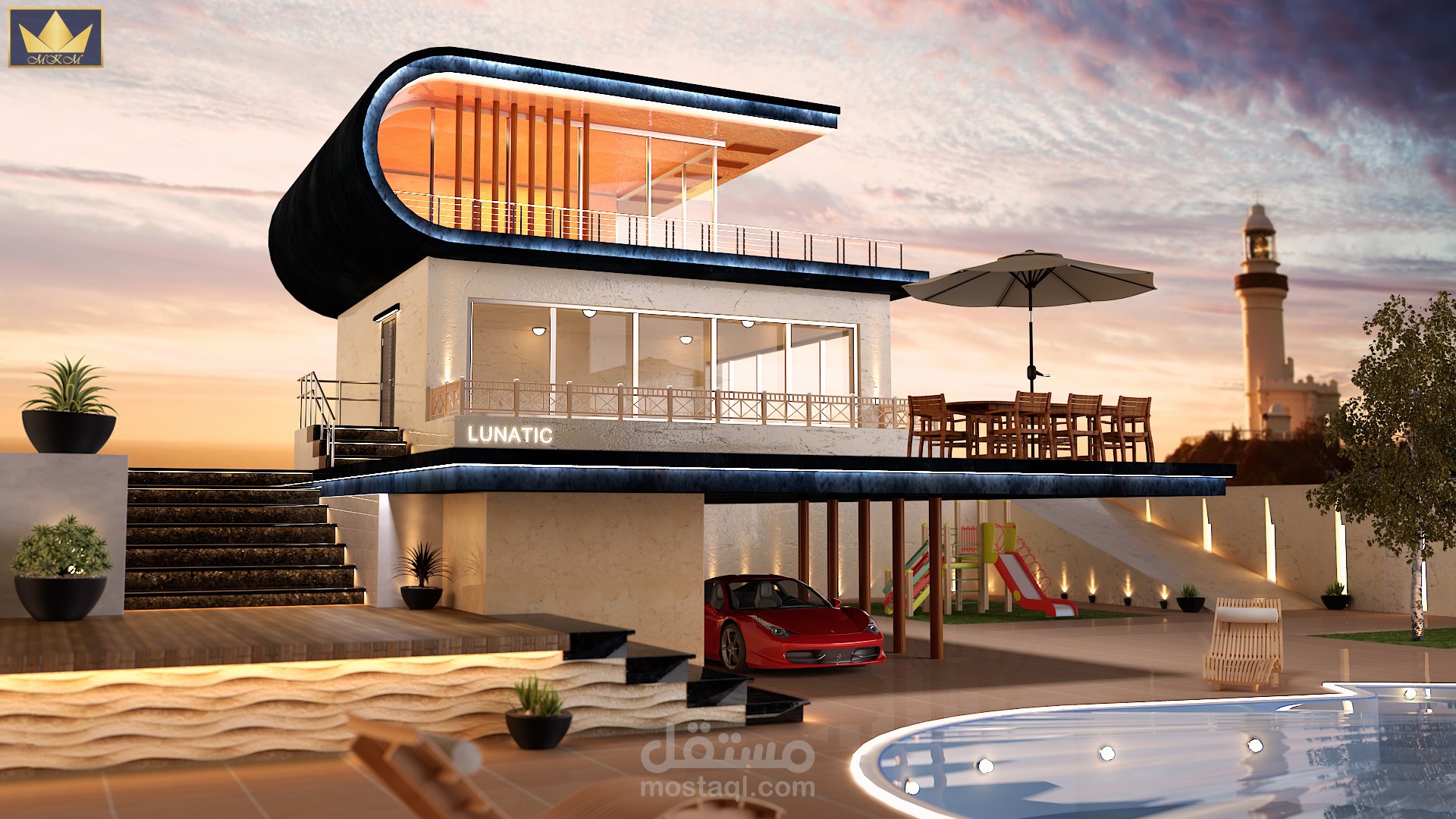 Villa / Pool visualization