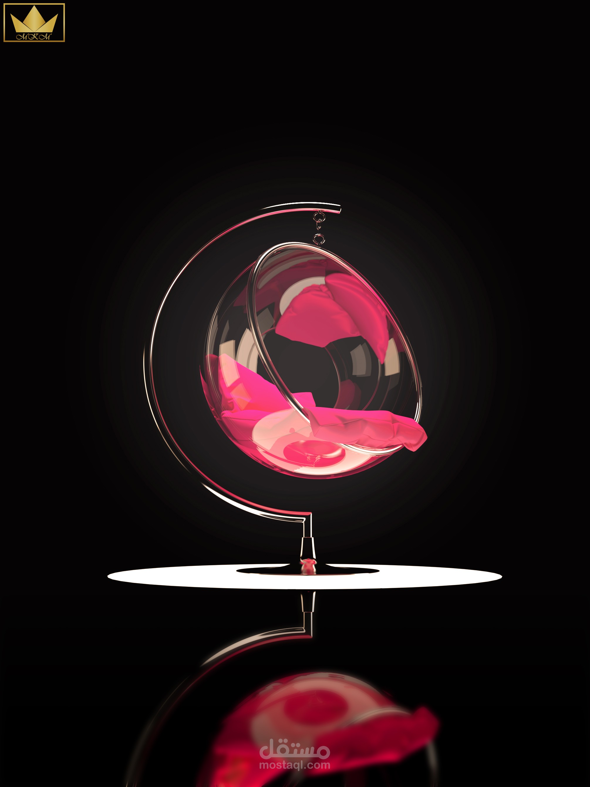 Hanging chair presentation