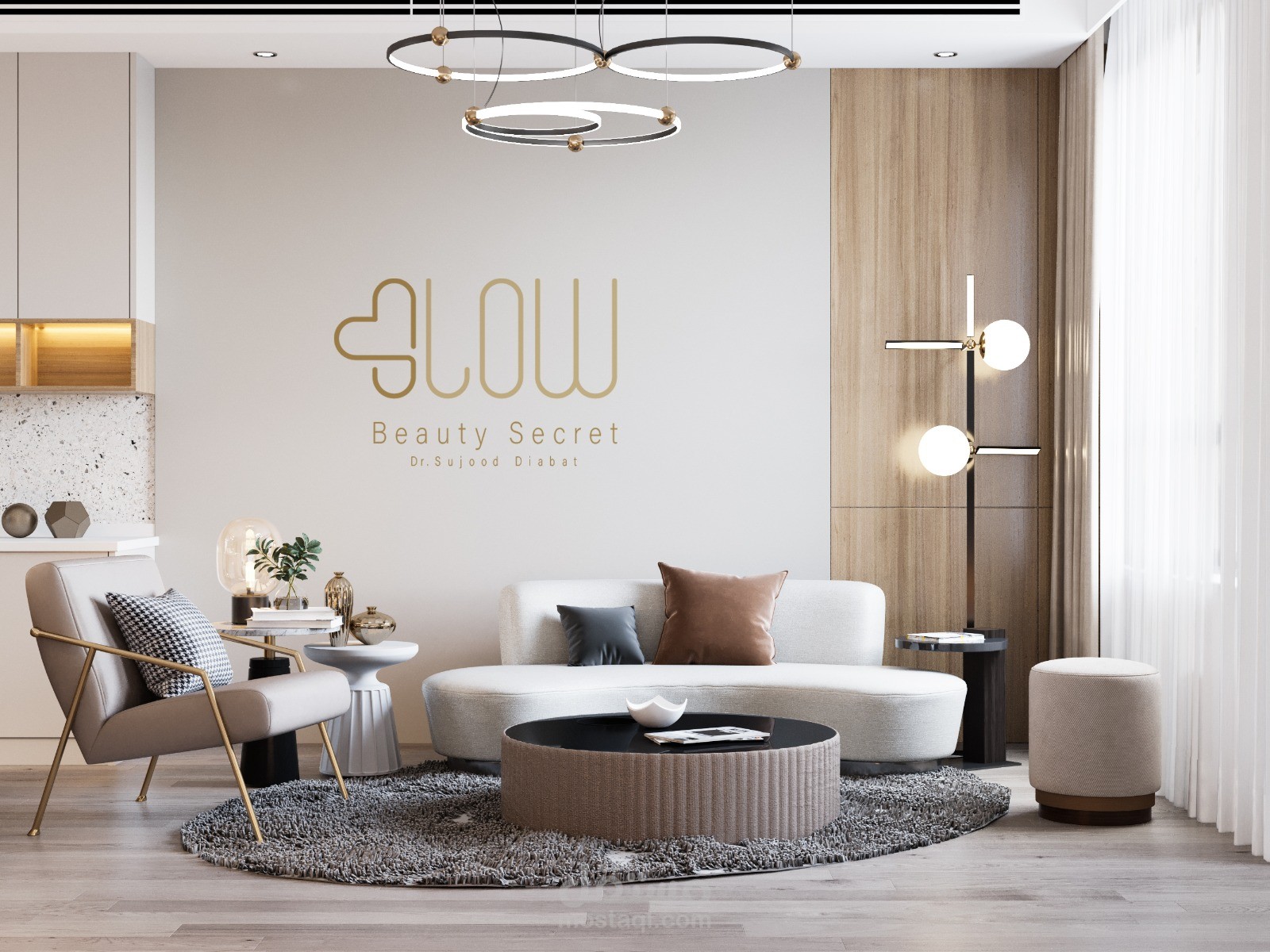 تصميم شعار (لوقو) لعيادة glow للتجميل