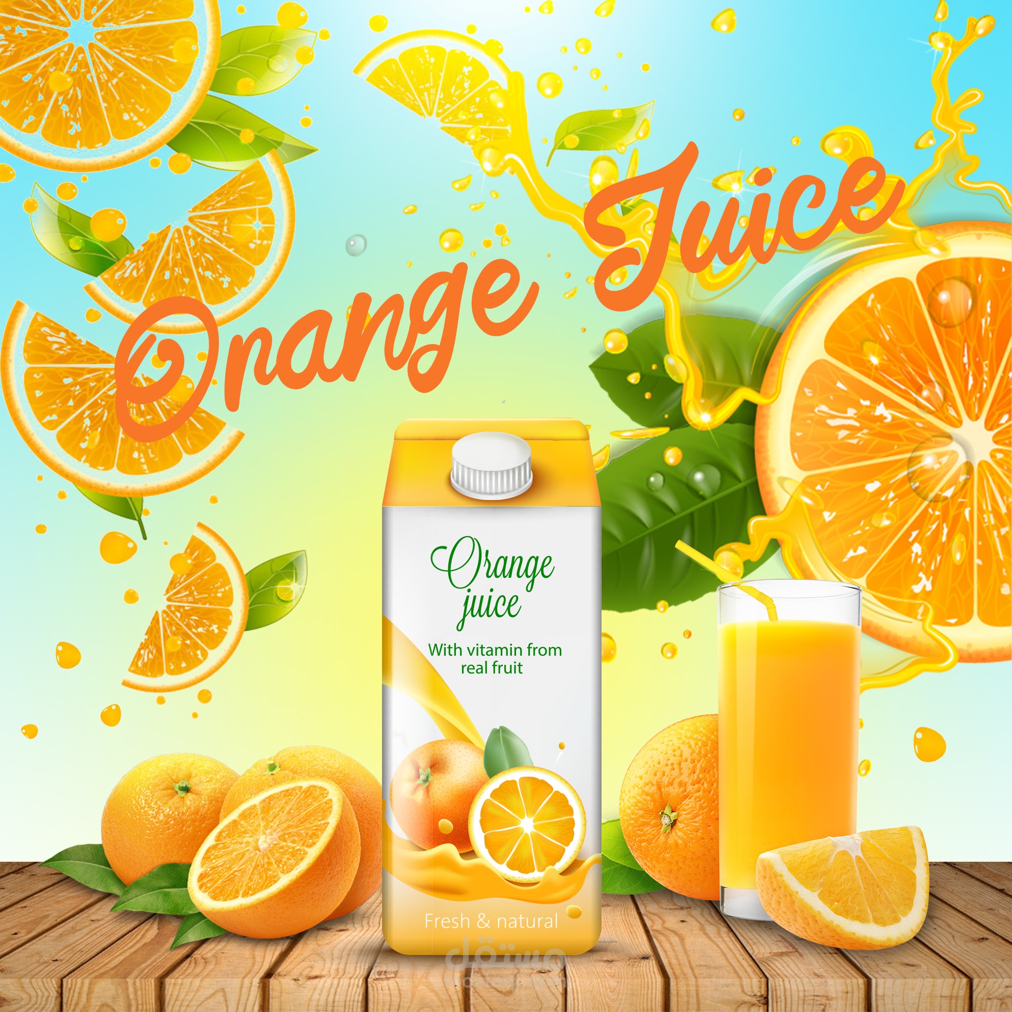 ORANGE JUICE SOCIAL MEDIA DESIGN