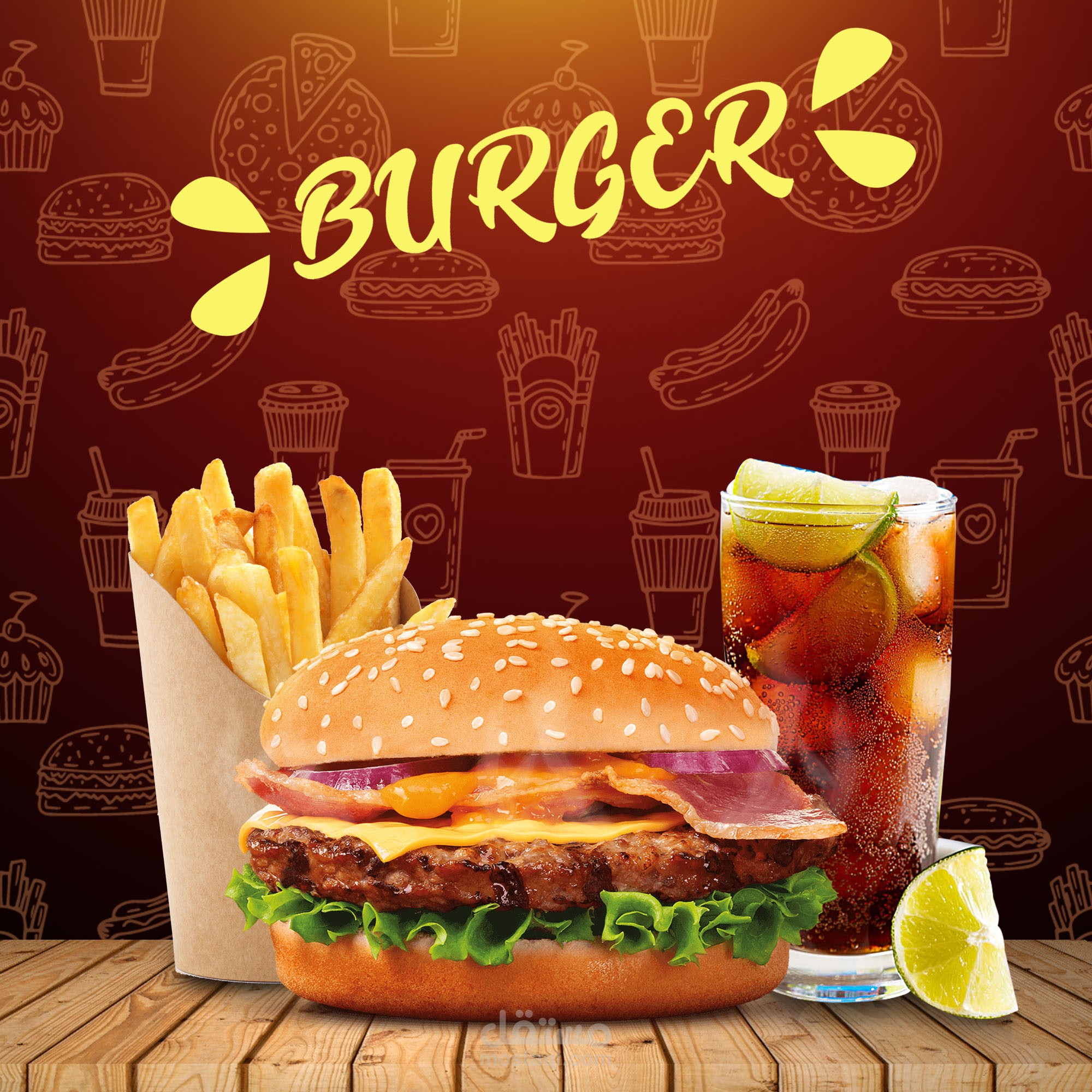 BURGER SOCIAL MEDIA DESIGN