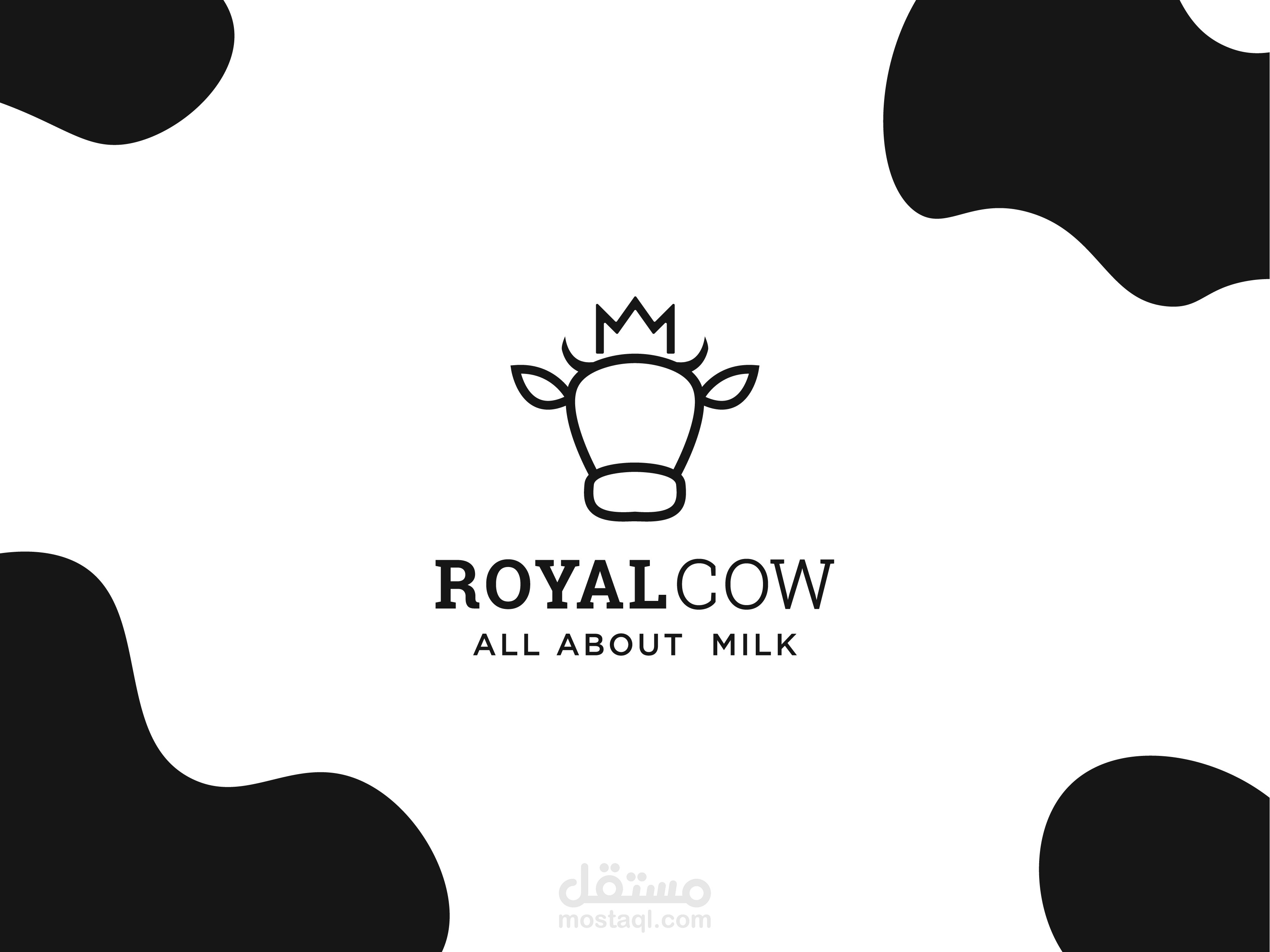 Royal cow logo