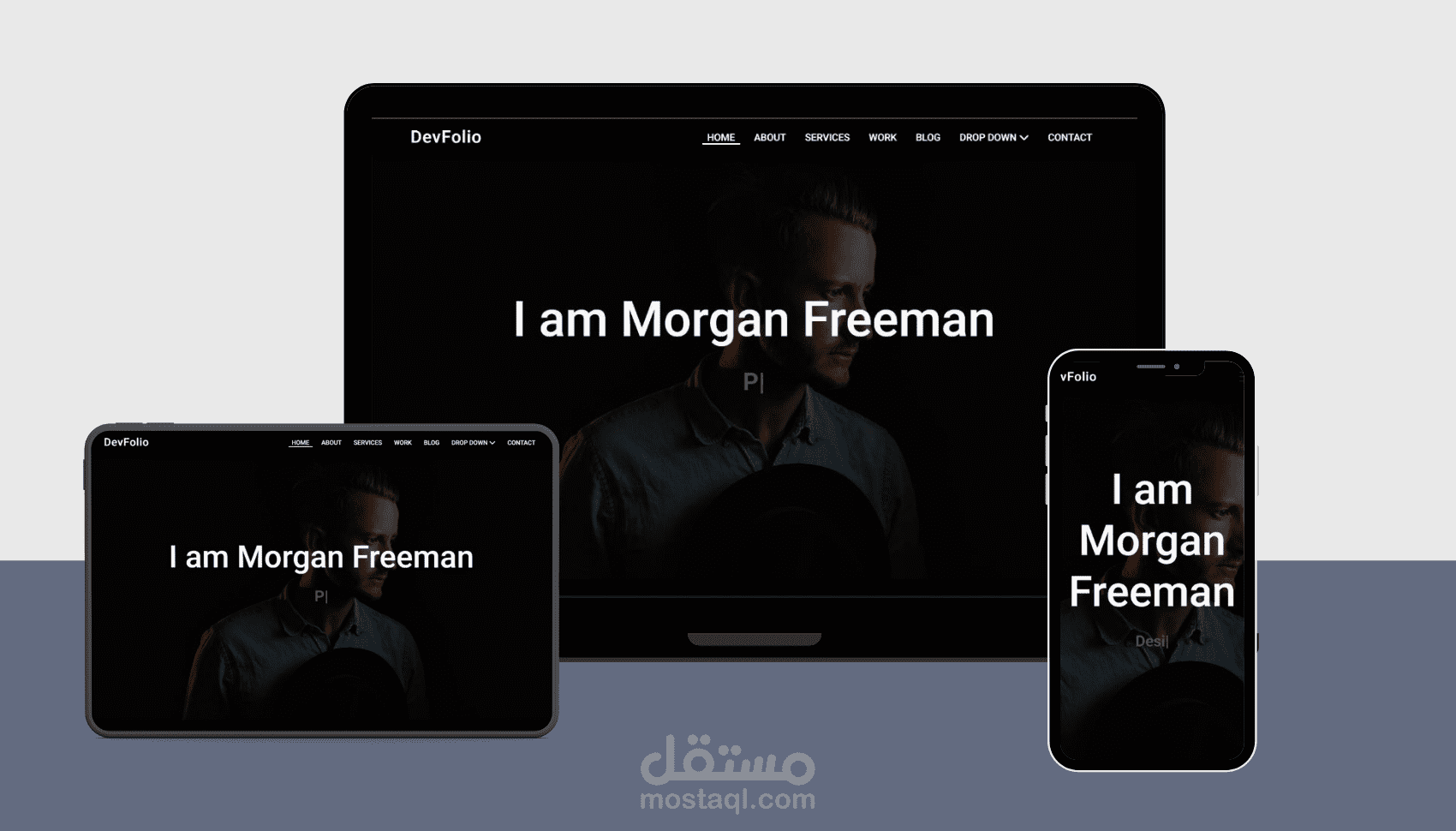 برمجه صفحه هبوط (Landing page) متجاوبه مع جميع الشاشات