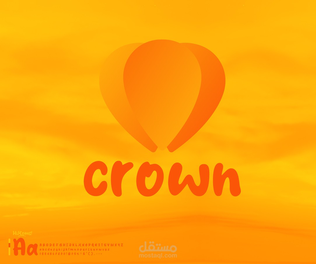 كراون او crown شعار لبالون هواء
