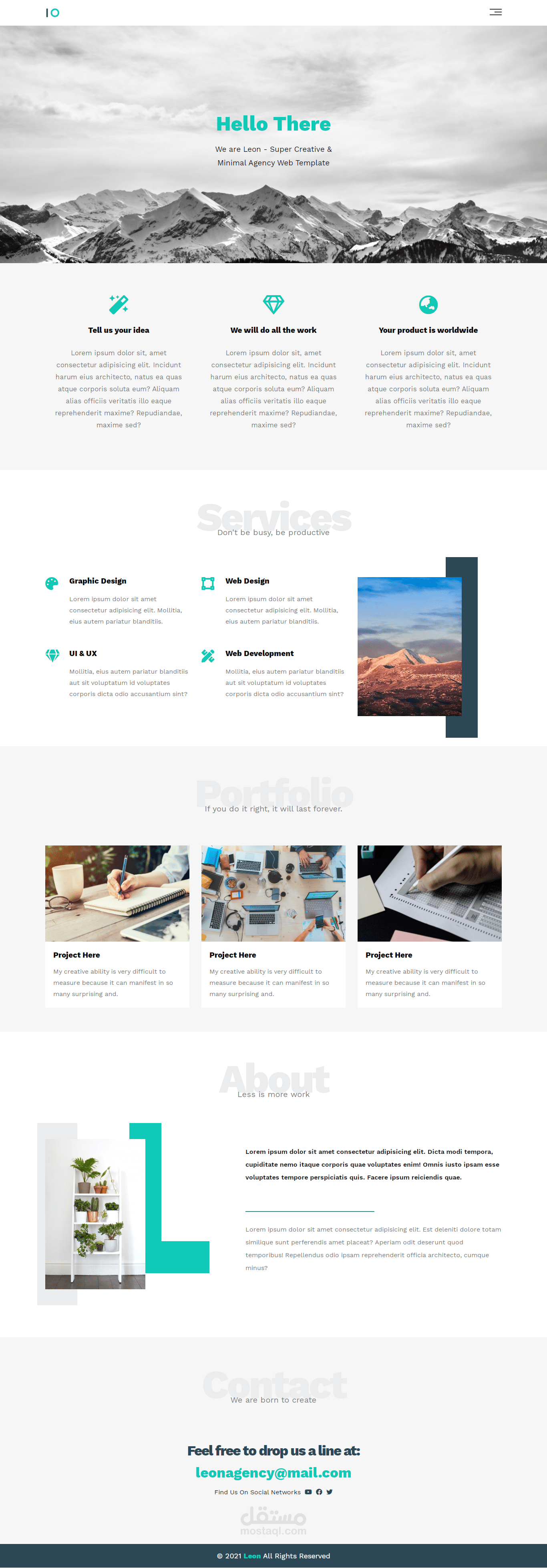 قالب HTML And CSS Template #1
