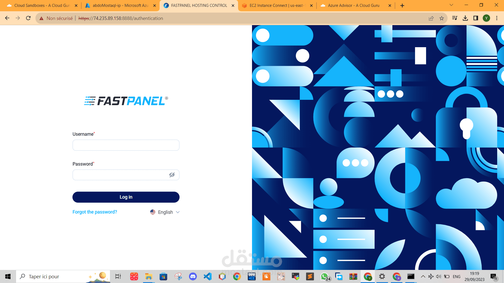 اعداد سيرفر و تثبيت لوحة تحكم مجانية