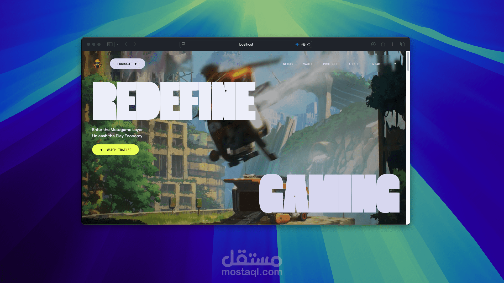 Creative Portfolio Website – موقع إبداعي حديث وسريع الأداء