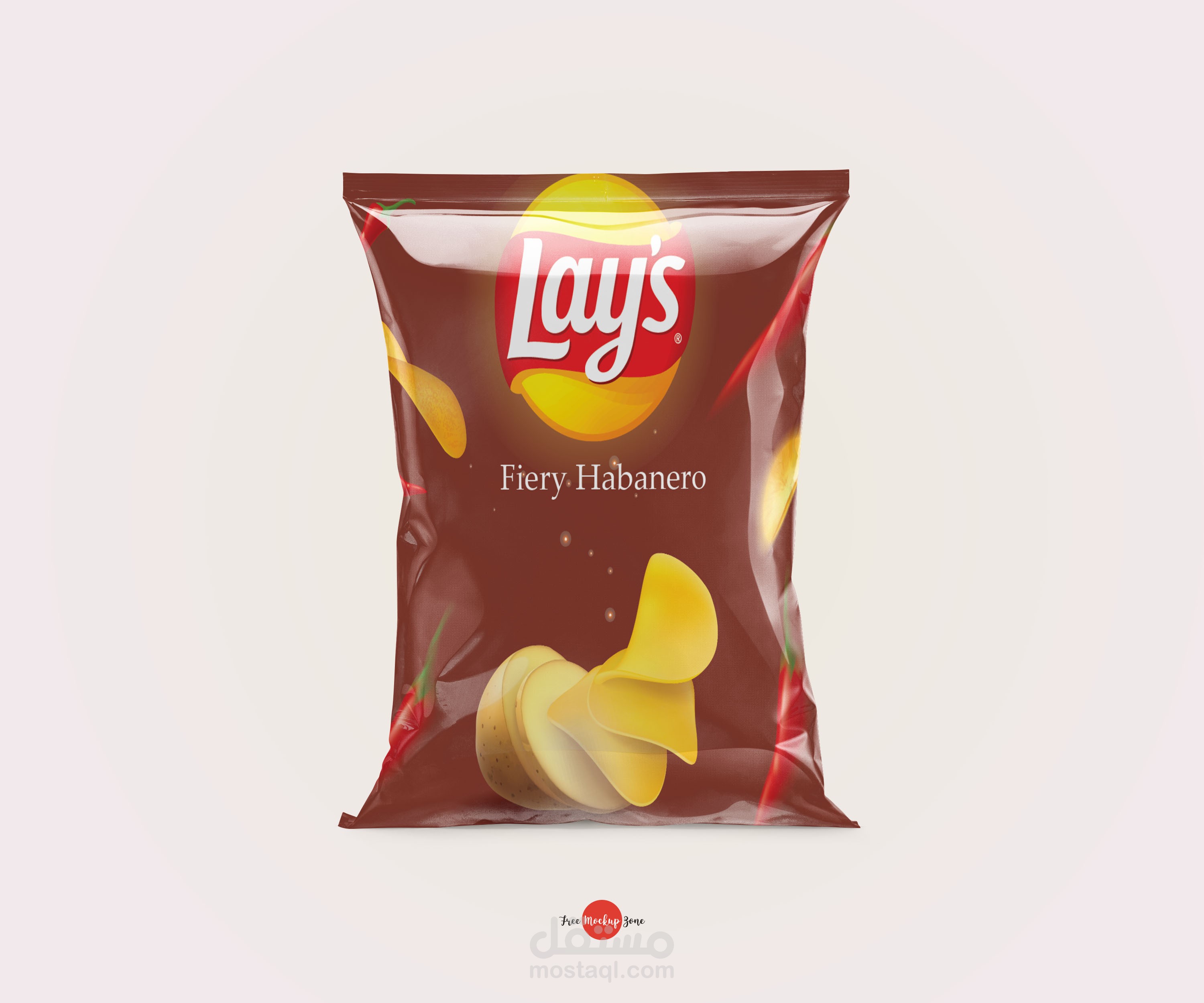 إعادة تصميم شيبس بطعام الفلفل الحر