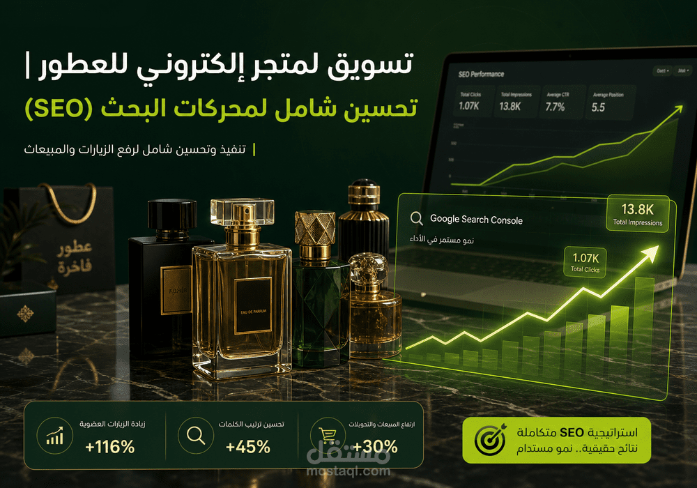 تحسين محركات البحث (SEO) لمتجر عطور في السوق السعودي