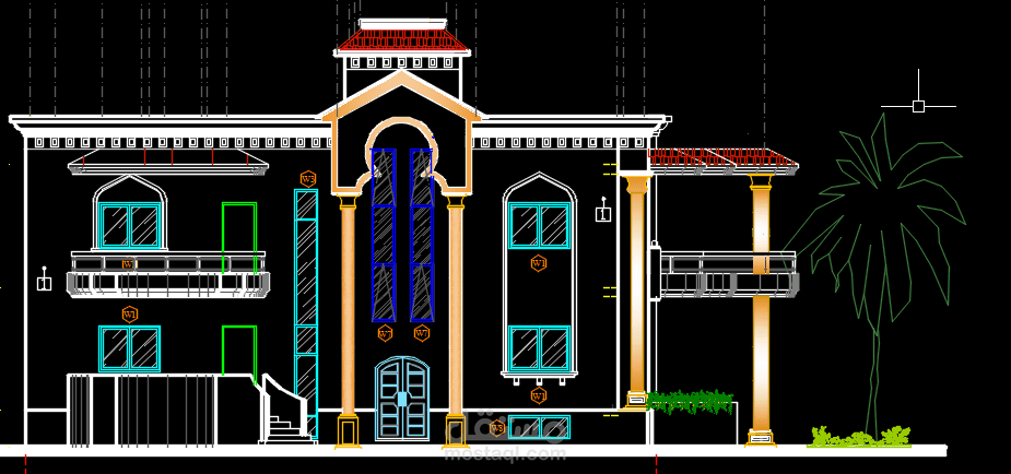 تصميم فلة سكنية