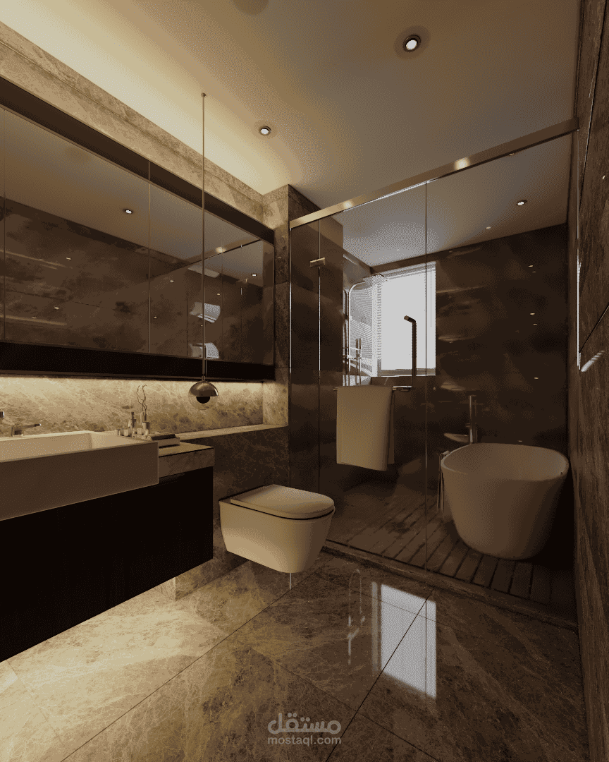 حمام مودرن بسيط